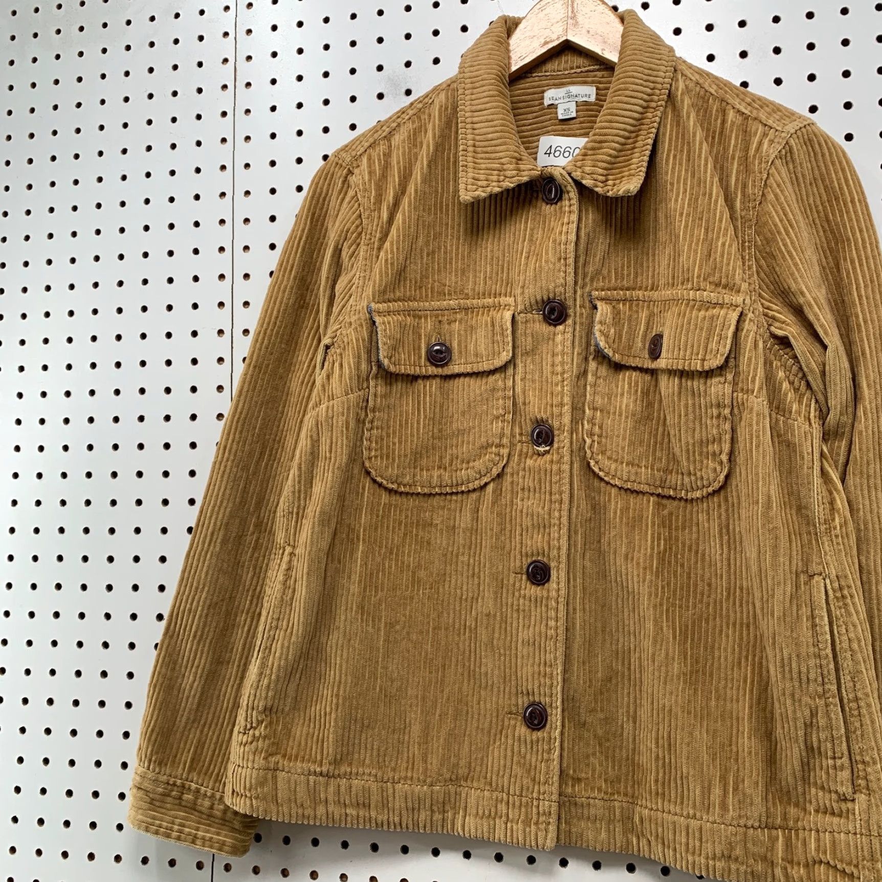 Vintage VINTAGE LL Bean Signature Corduroy Shirt Jacket Womens XS Brown 100% Cotton Shacket Size XS / US 0-2 / IT 36-38 - 5 Thumbnail