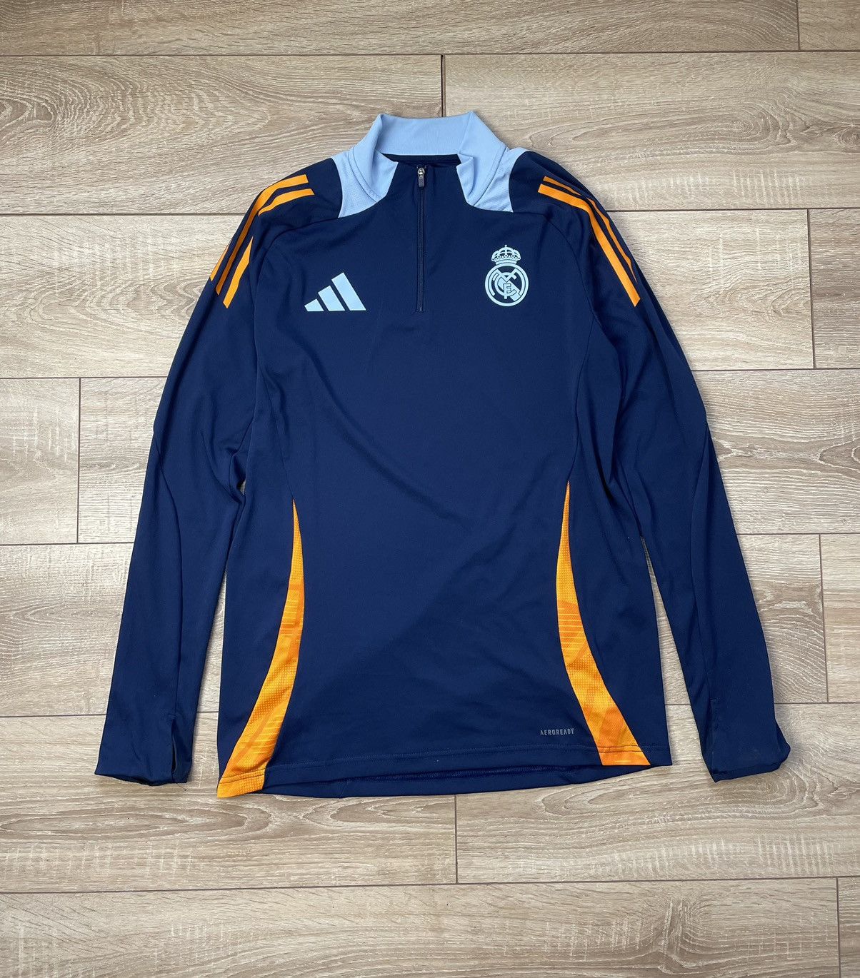 Adidas 2024-25 Real Madrid adidas 1/4 Zip Training Top Size l Size US L / EU 52-54 / 3 - 1 Thumbnail