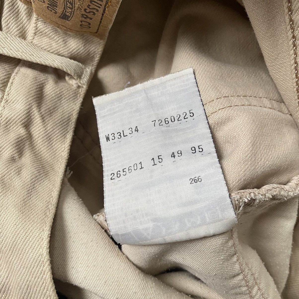 Levi's Retro Vintage Levi’s 726 Orange Tab Made in USA 33/34 Size US 33 - 4 Thumbnail