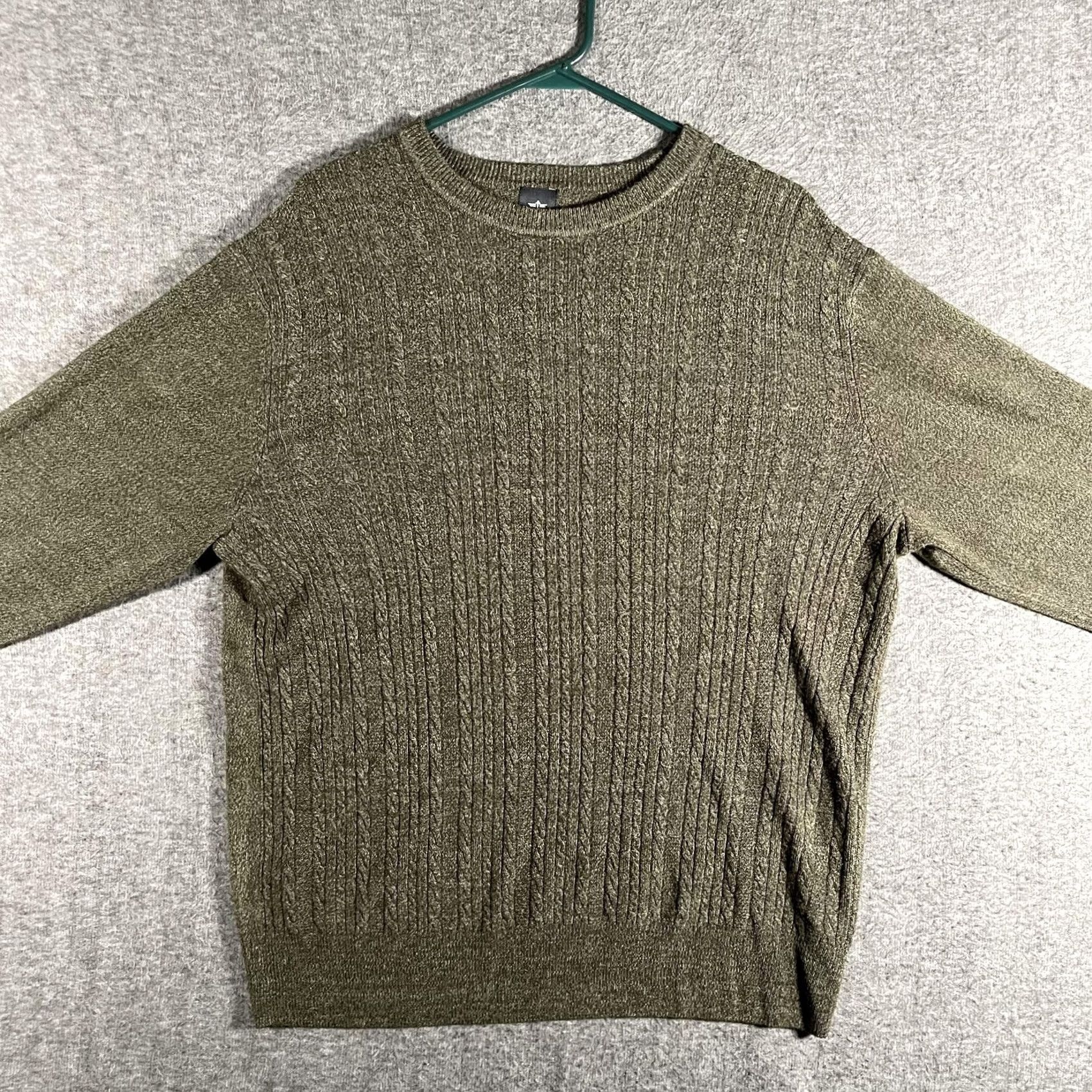 Dockers Dockers Sweater Mens XL Green Cable Knit Crewneck Pullover Classic Size US XL / EU 56 / 4 - 3 Thumbnail