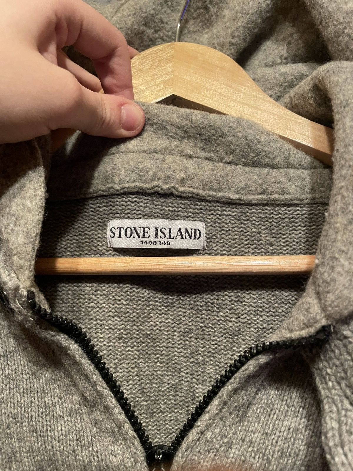 Stone Island × Vintage STONE ISLAND HOODED KNIT Size US XXL / EU 58 / 5 - 3 Thumbnail