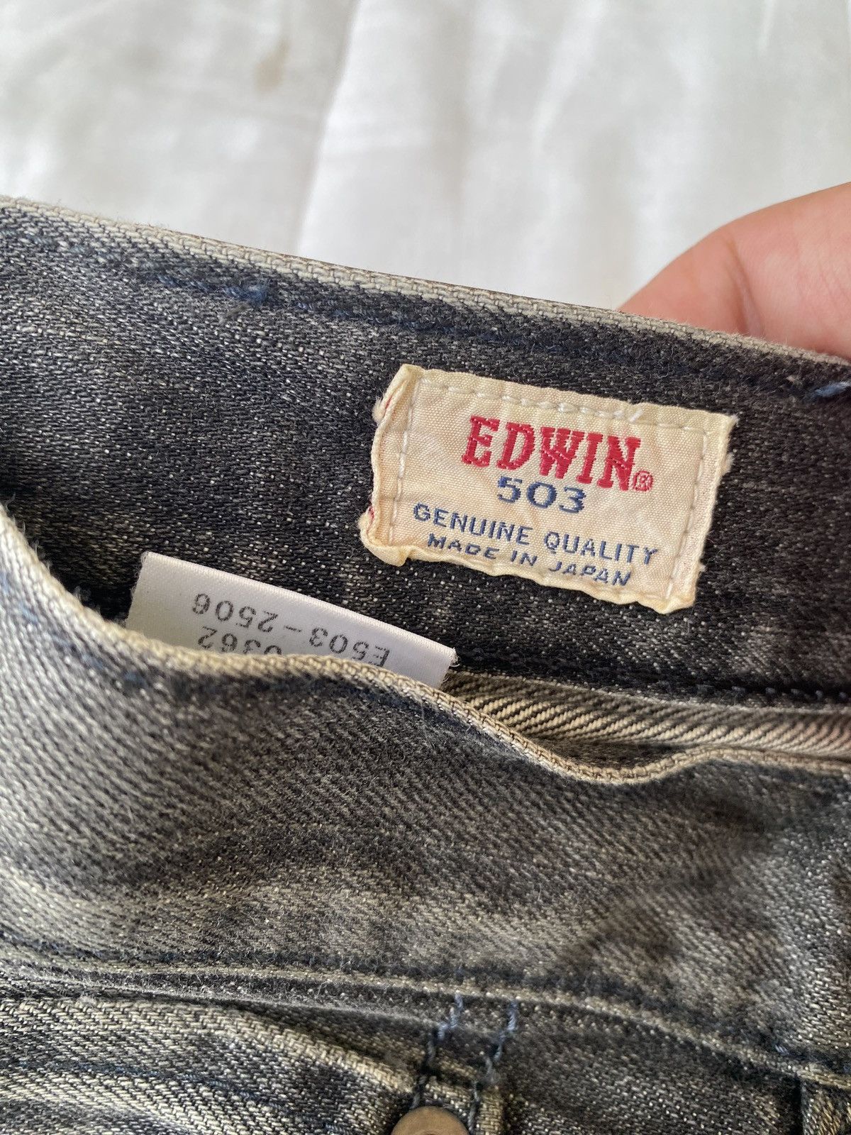 Edwin BAGGY DISTRESSED DENIM EDWIN JAPAN UNDERCOVER STYLE DESIGN Size US 34 / EU 50 - 7 Thumbnail