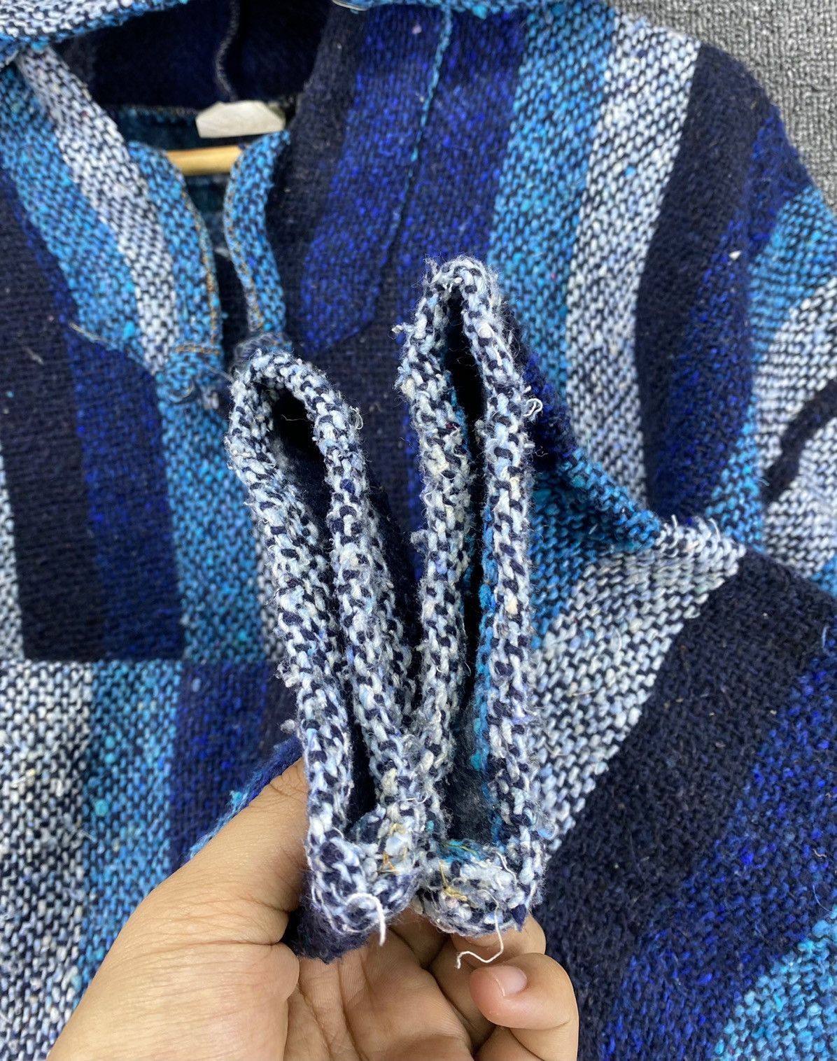 Mexican Threads Vintage Vel Mex Baja Mexican Drug Rugs Coogi Style Hoodie Size US L / EU 52-54 / 3 - 6 Thumbnail