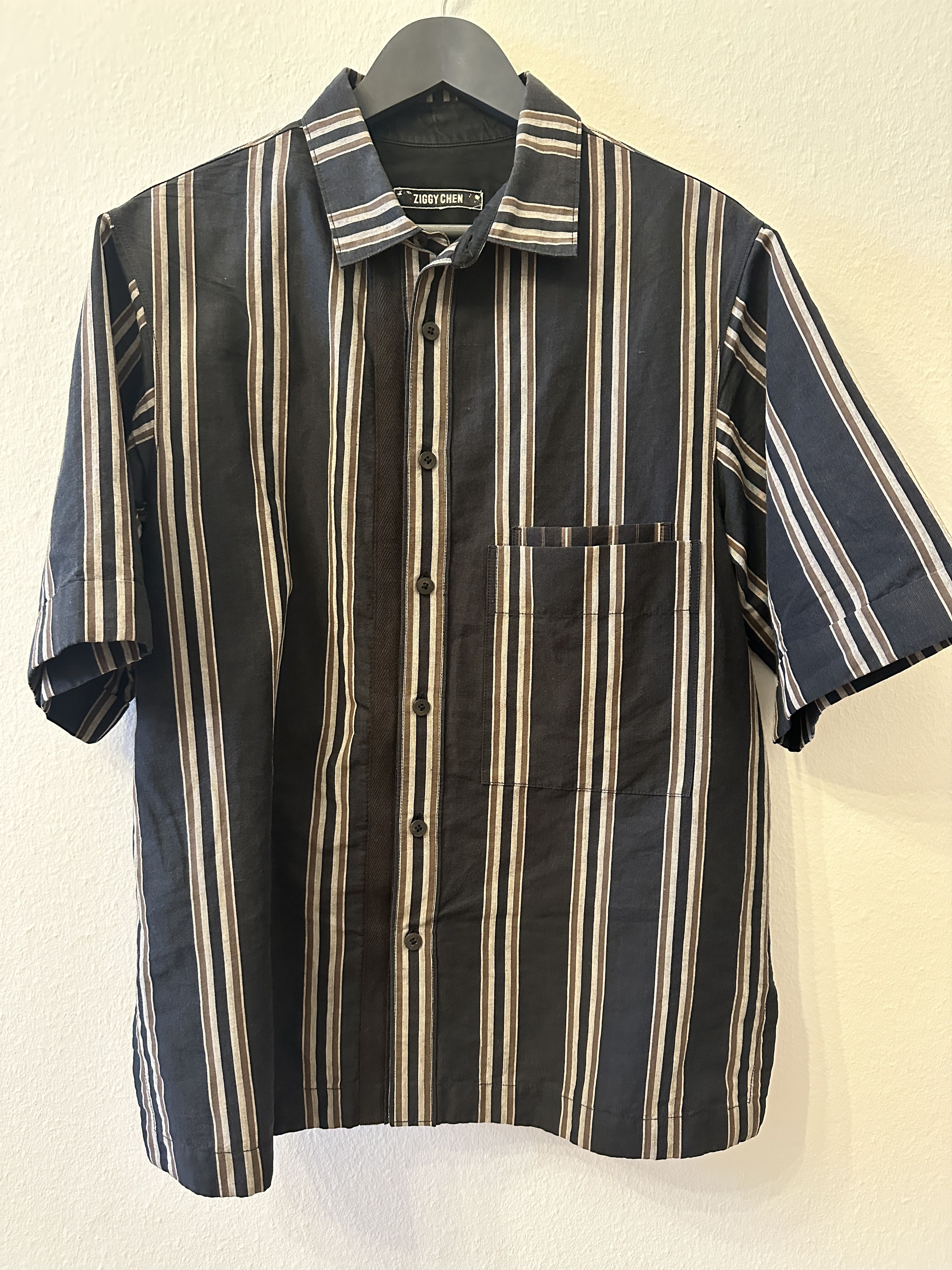 トップス ZIGGY CHEN 24AW WORKERS SHIRT 48 OVERSIZED SHORT SLEEVE WORKERS SHIRT – ZIGGY CHEN
