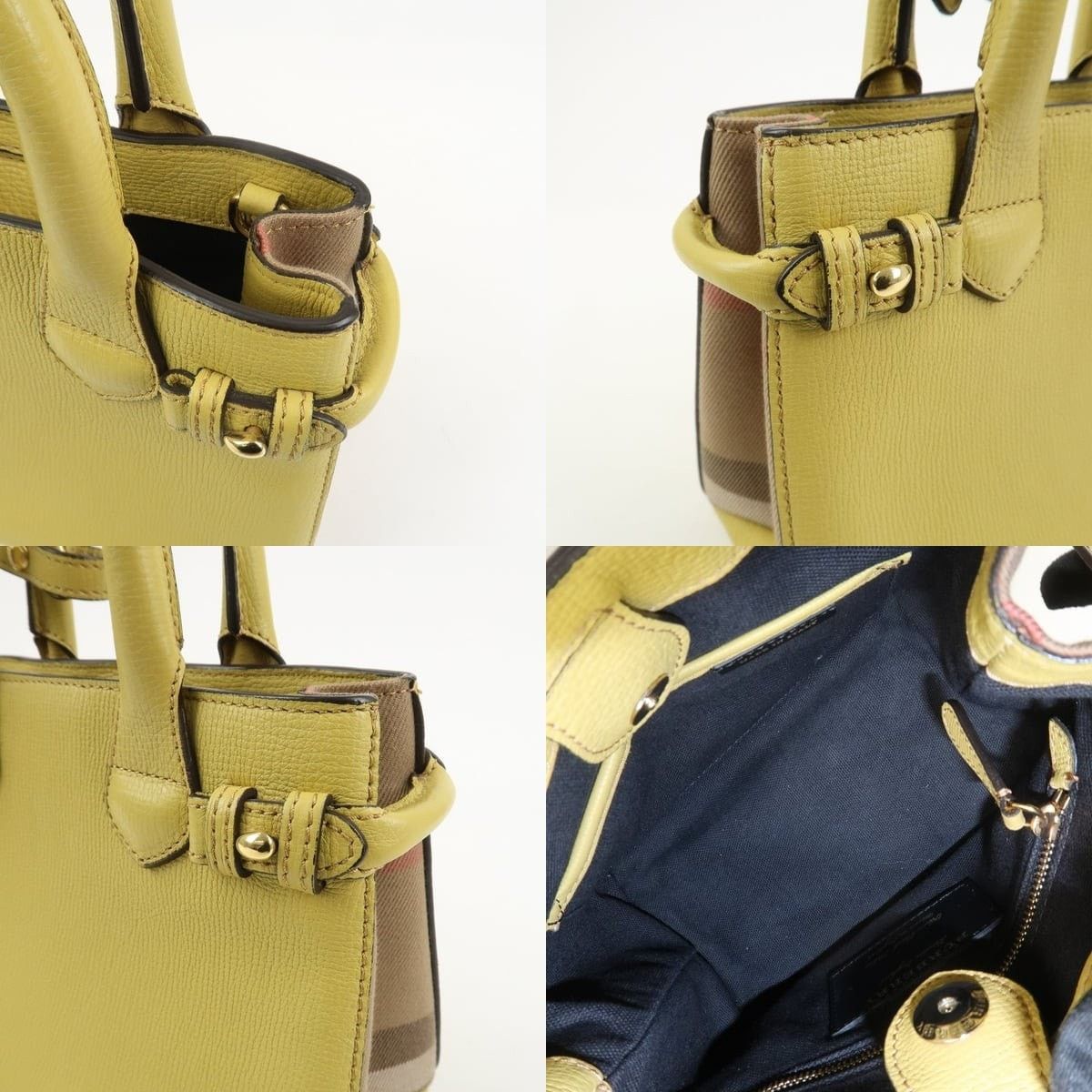 Burberry Burberry Banner Mini Leather Shoulder Bag Yellow Size ONE SIZE - 7 Thumbnail