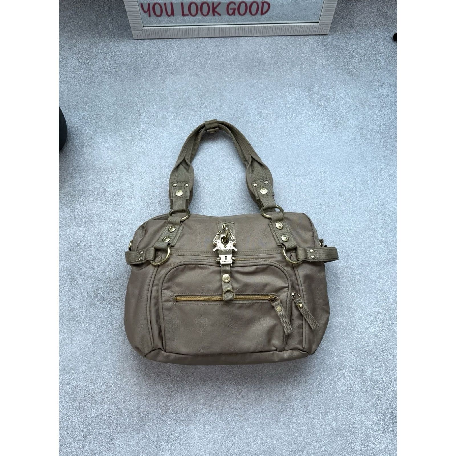 George Gina & Lucy George Gina & Lucy Cheekicheeks Golden Nylon Shoulder Bag Y2K GGL Archive Women Size ONE SIZE - 3 Thumbnail