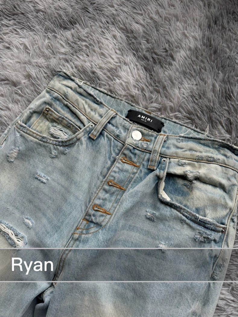 Amiri Amiri cut destruction jeans Size 25" / US 0 / IT 36 - 6 Thumbnail