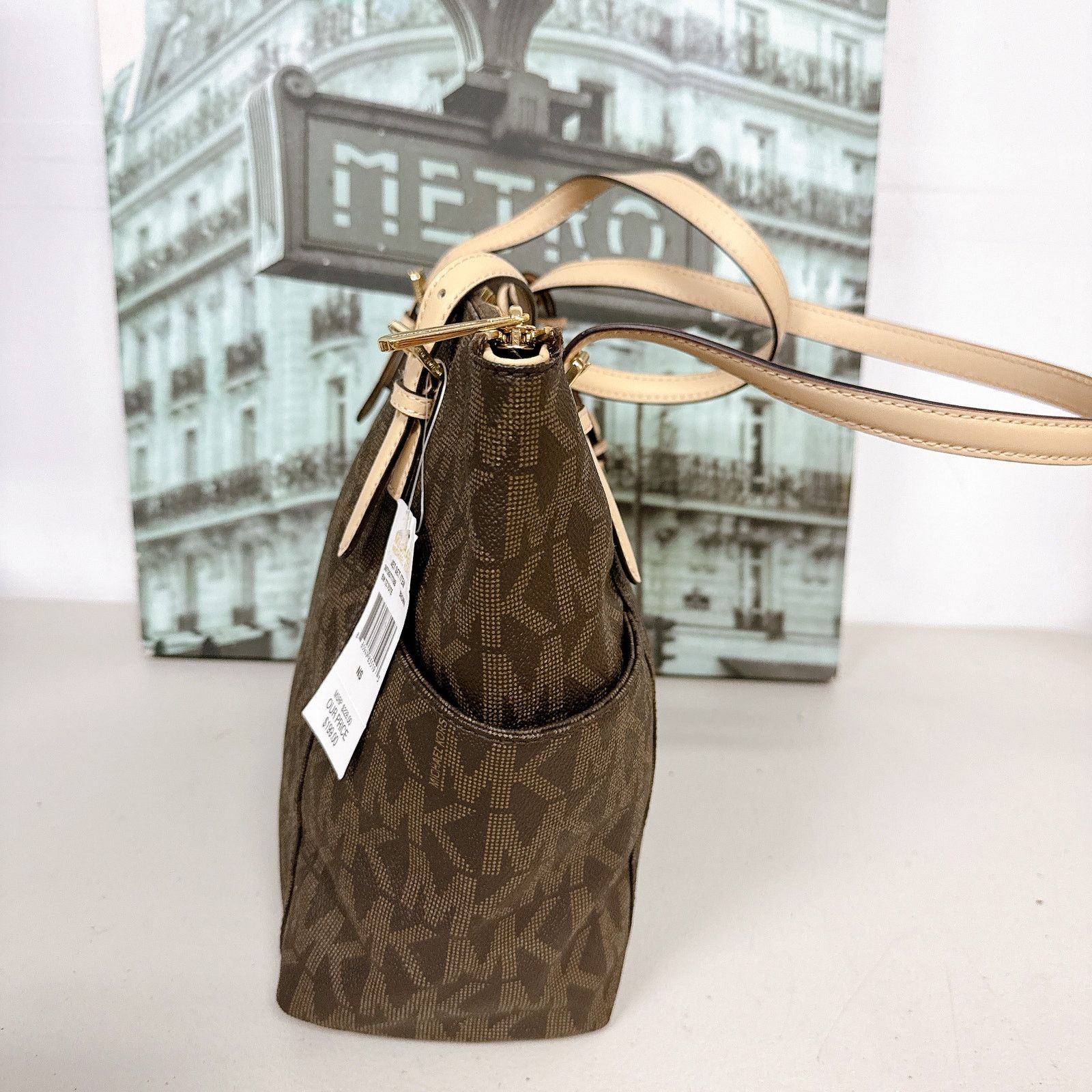 Michael Kors Michael Kors 35T2GTTT8B Jet Set East West Top Zip Tote Bag Size ONE SIZE - 3 Thumbnail