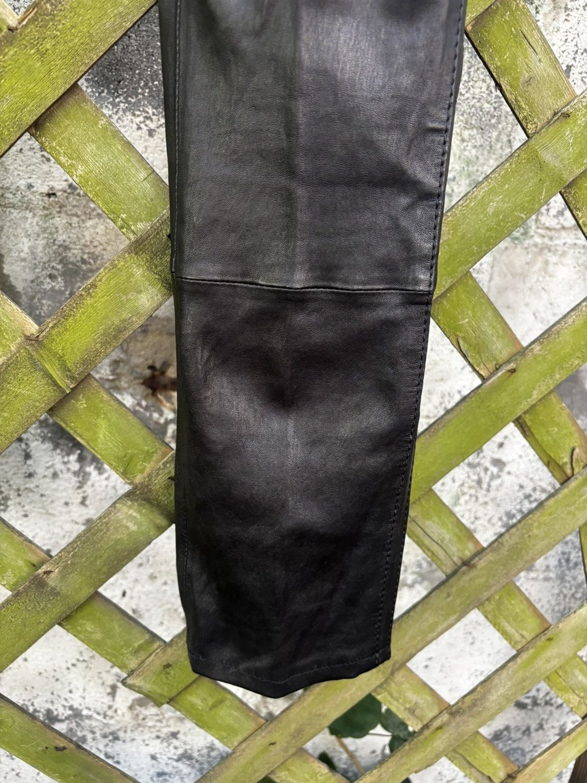 Dior Dior Homme AW08 Ribbed Leather Moto Pants Size US 30 / EU 46 - 15 Thumbnail