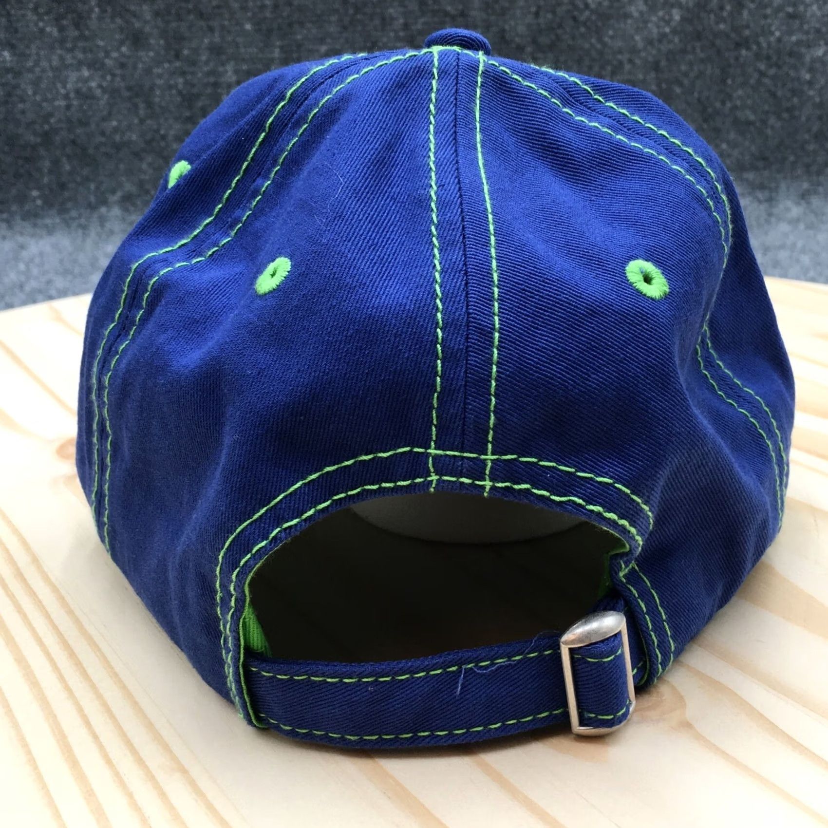 Good American Johnson ADG Baseball Cap Mens Blue OS Adjustable Curved Brim Embroidered Logo Size ONE SIZE - 6 Thumbnail