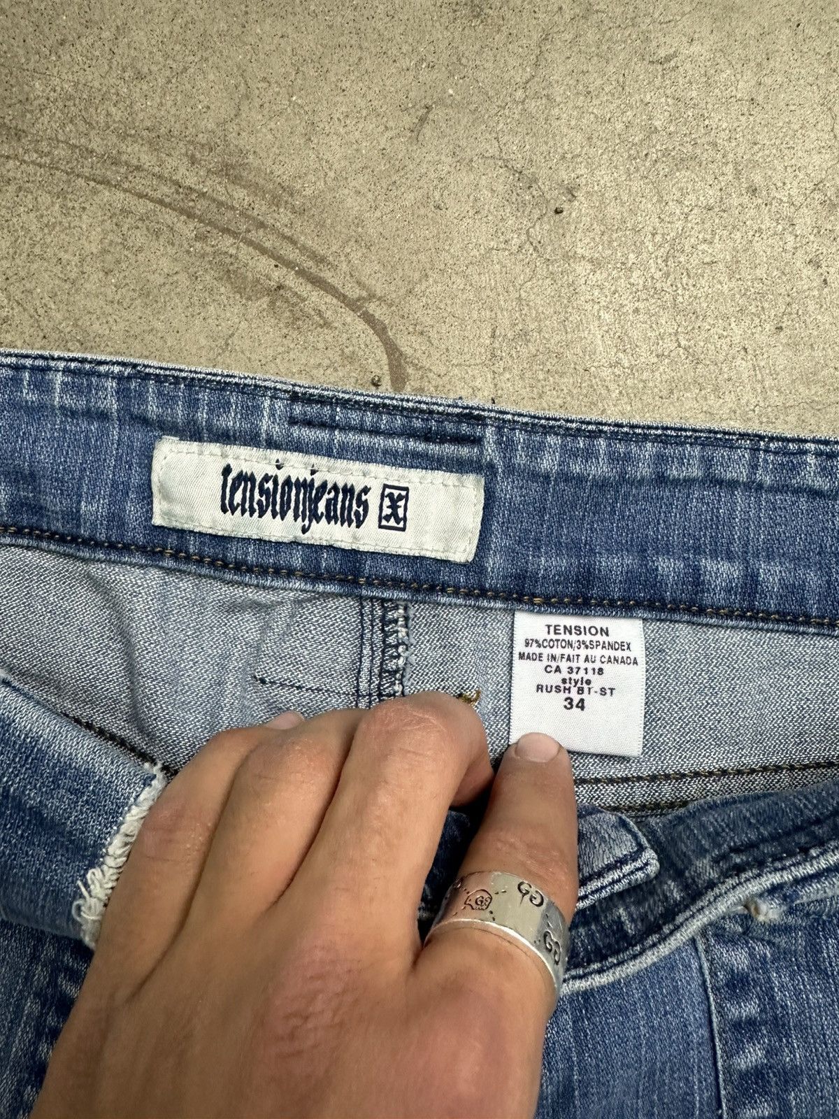 Other Y2K Light Wash Straight Cut Denim Tension Jeans Loose 34" Size US 34 / EU 50 - 4 Thumbnail