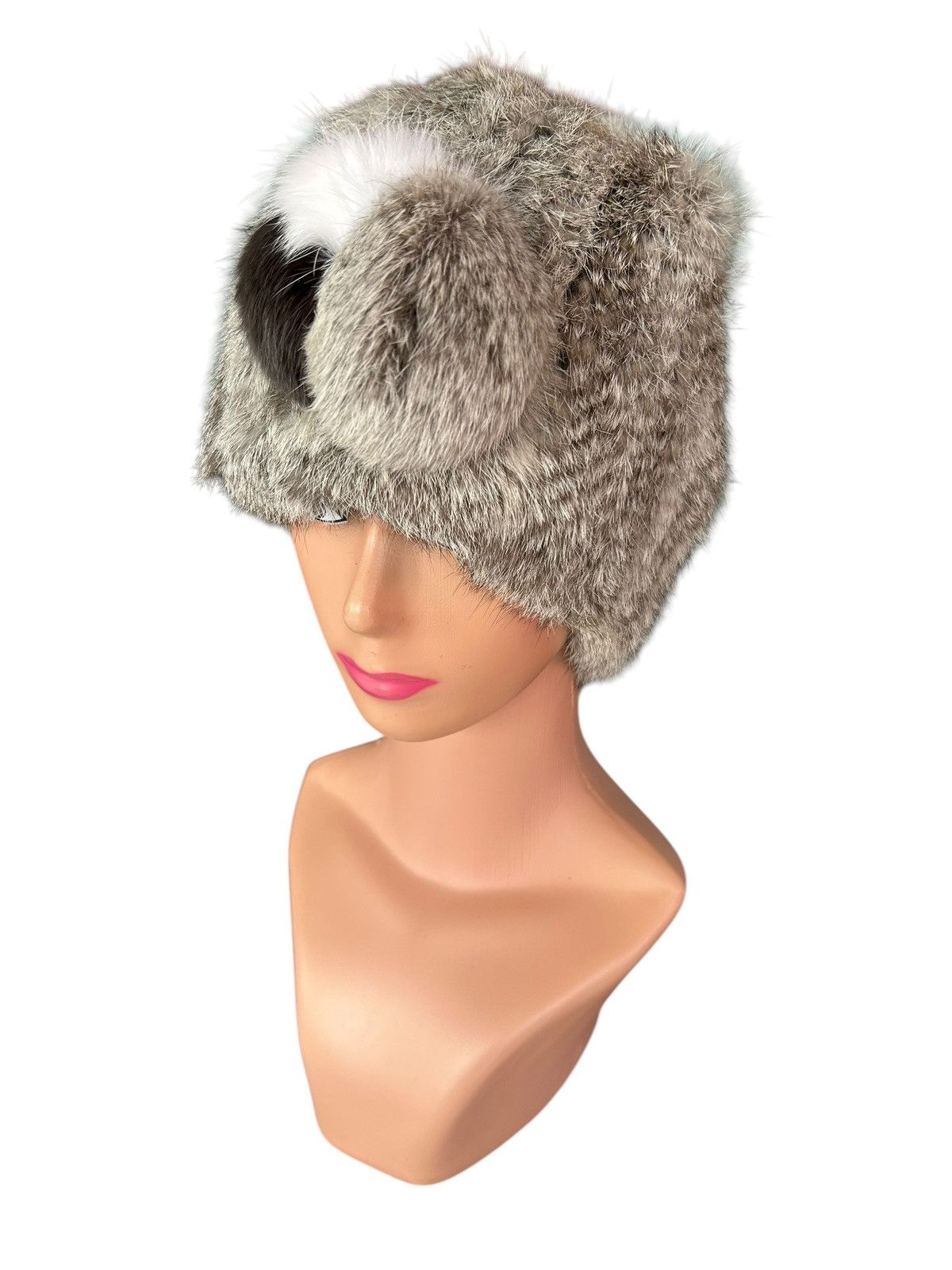 Japanese Brand × Kapital × Vintage Japanese Russia Style Hairy Fur big Beanie Hats ☠️☠️ Size ONE SIZE - 2 Thumbnail
