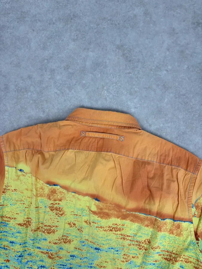 Prada 2000s Prada Multicolor Cotton Map Print Thermal Short Sleeves Shirt Size S / US 4 / IT 40 - 6 Thumbnail