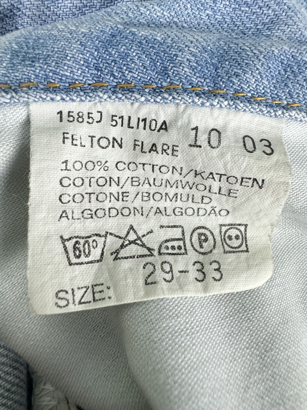 Lee Vintage Y2K 00s Lee Felton Flare Light Wash Denim Jeans Size US 29 - 15 Thumbnail