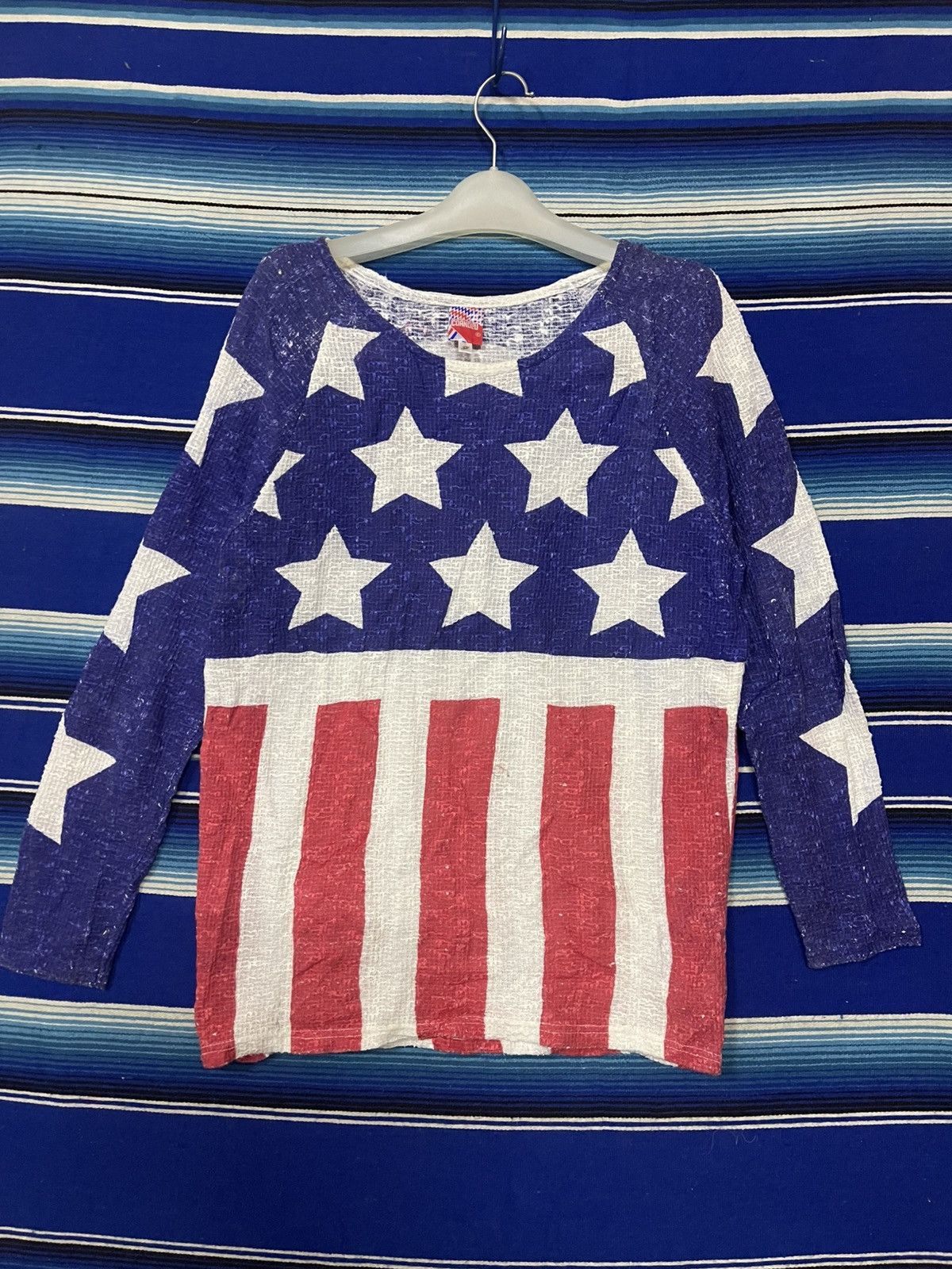 Designer × Japanese Brand VERY RARE 🔥 Co&Lu American Flag Tshirt Size ONE SIZE - 1 Thumbnail