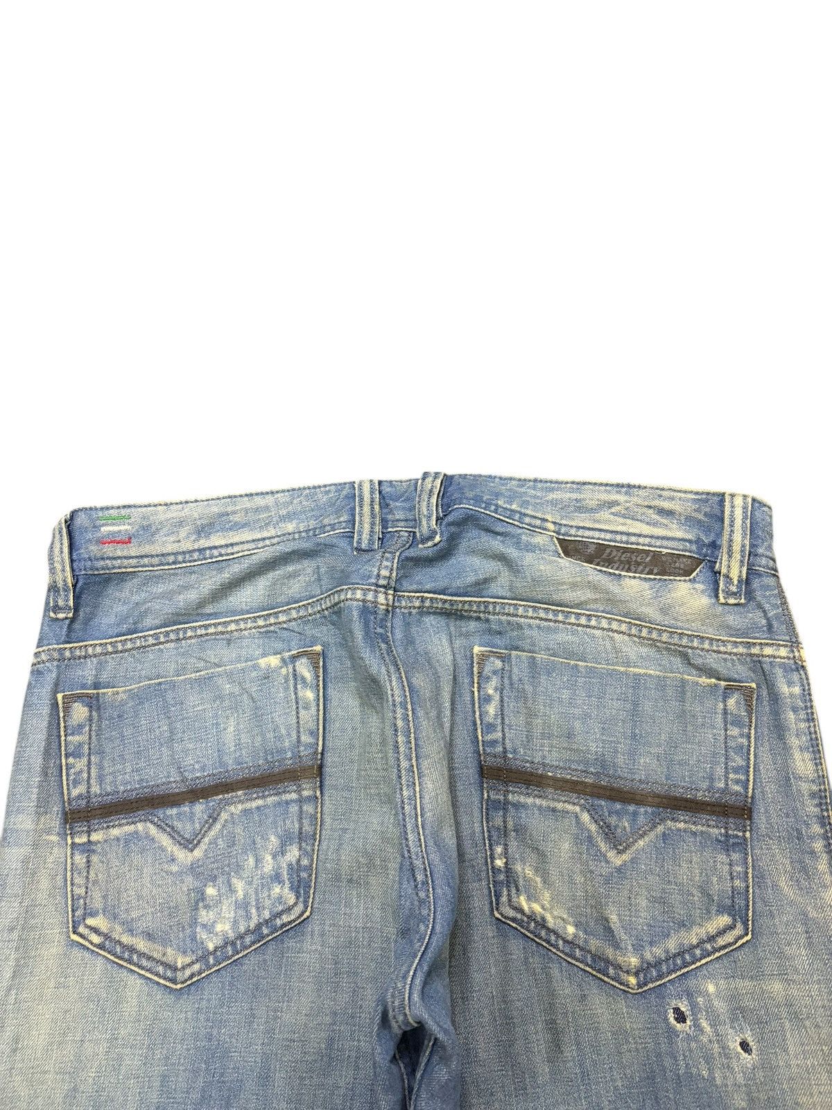 Diesel Vintage Italy Diesel Safado Mud Wash Distress Loose Jeans Size US 33 - 4 Thumbnail