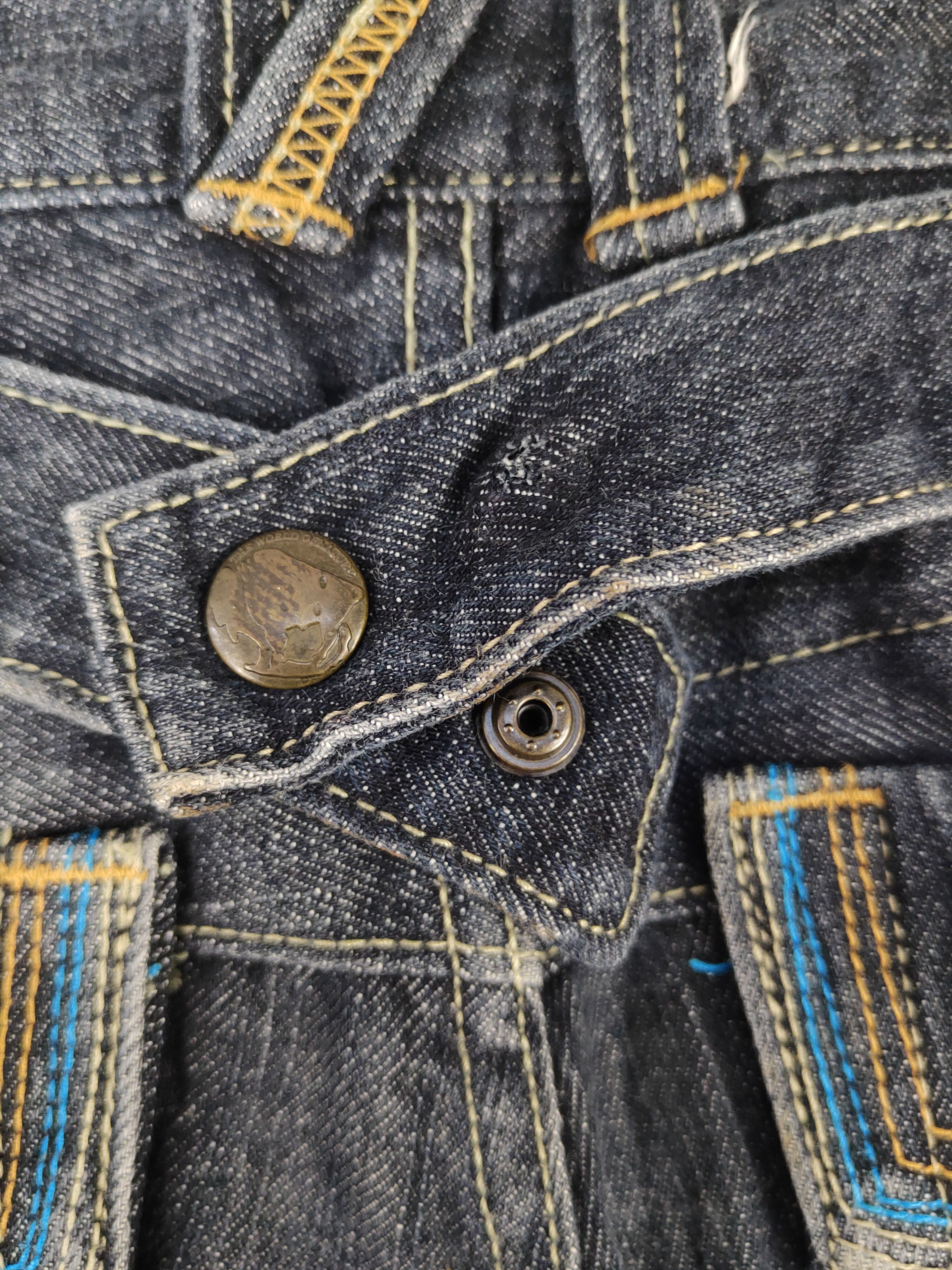 Japanese Brand Exit buckle back Distressed Ripped denim punk Jeans #W1991 Size 29" - 7 Thumbnail