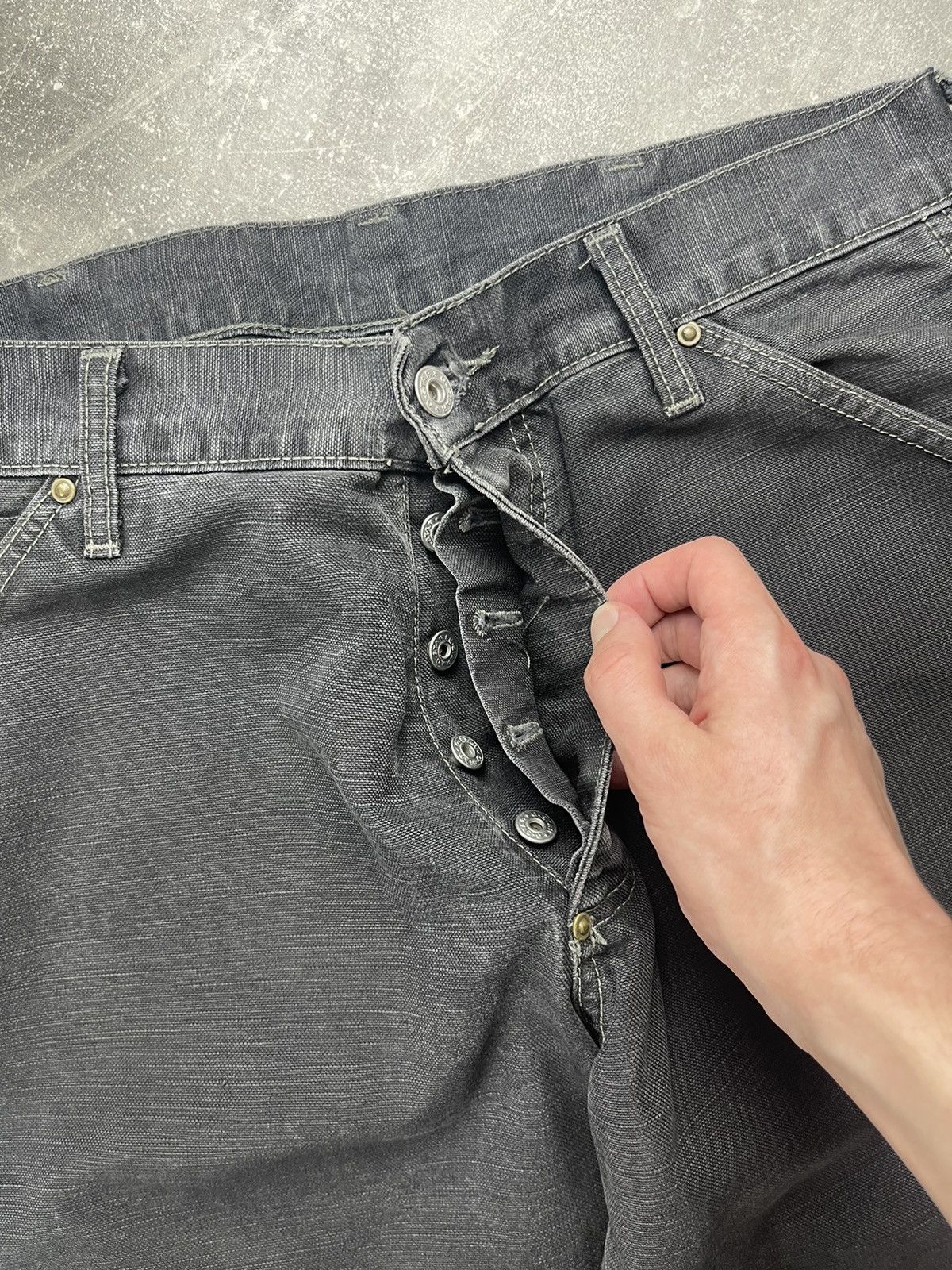 G-Star G-Star RAW Vintage Worker Jeans Black Denim Carpenter Pants Size US 32 / EU 48 - 9 Thumbnail