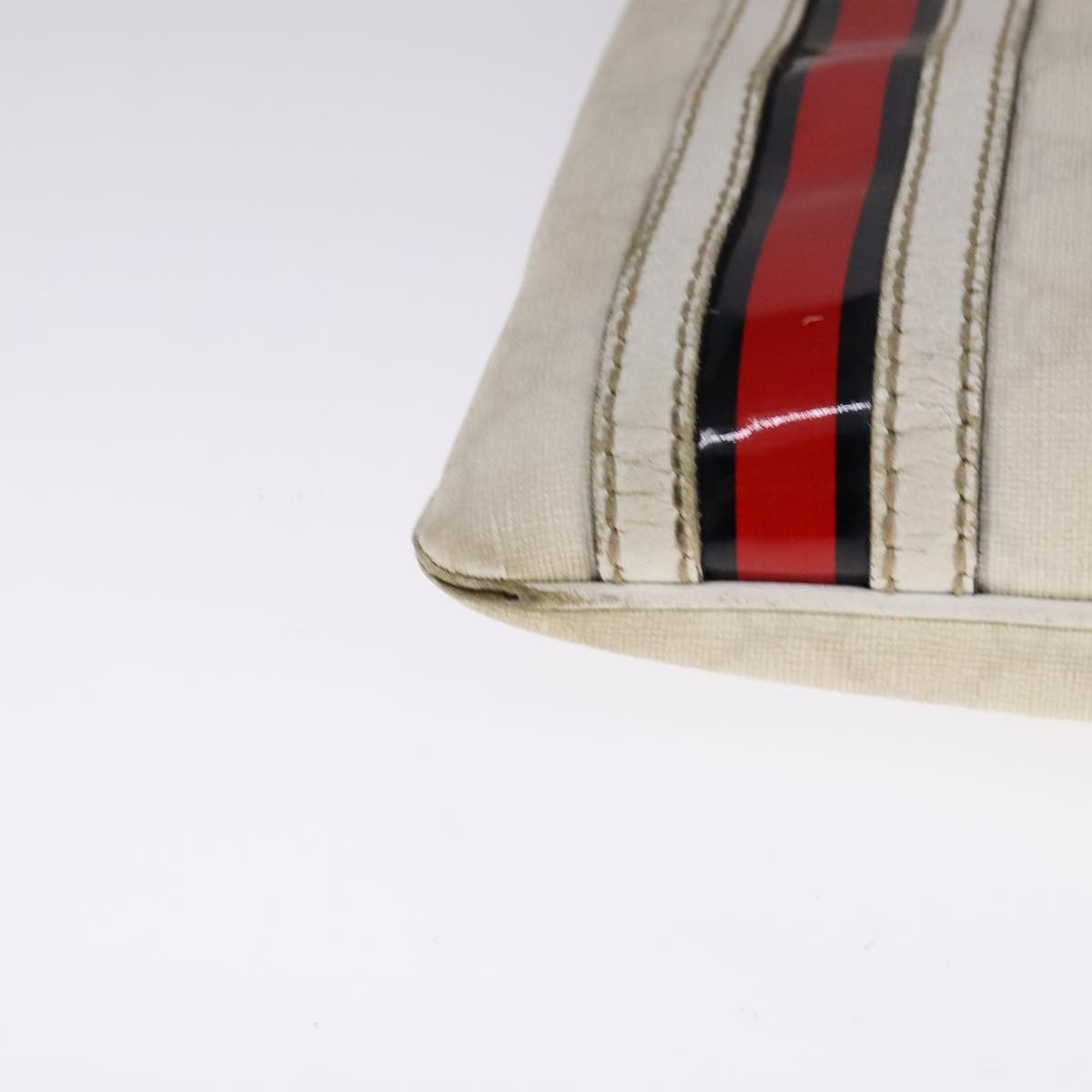 Gucci GUCCI GG Supreme Shoulder Bag Pvc White Red Gold Size ONE SIZE - 10 Thumbnail
