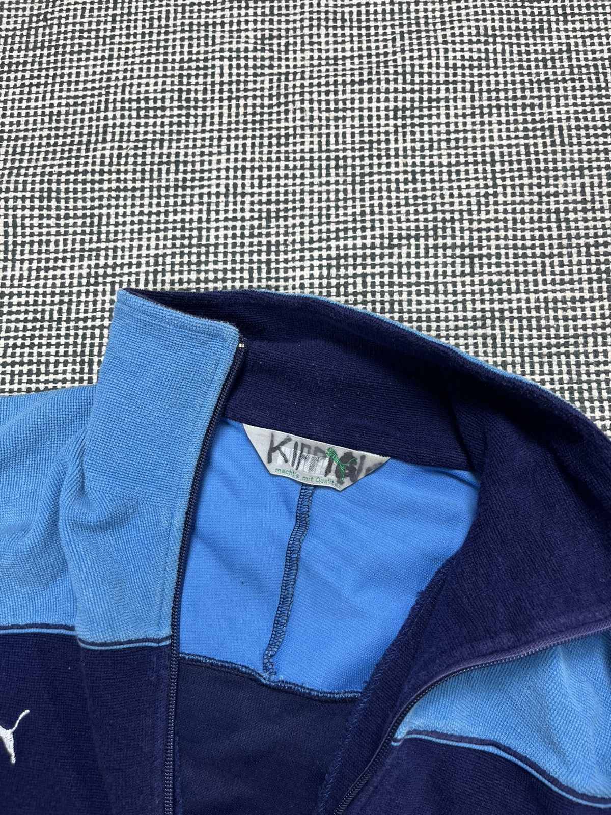 Puma × Vintage 80s puma bundeswehr training sweatshirt track top velvet Size US M / EU 48-50 / 2 - 3 Thumbnail