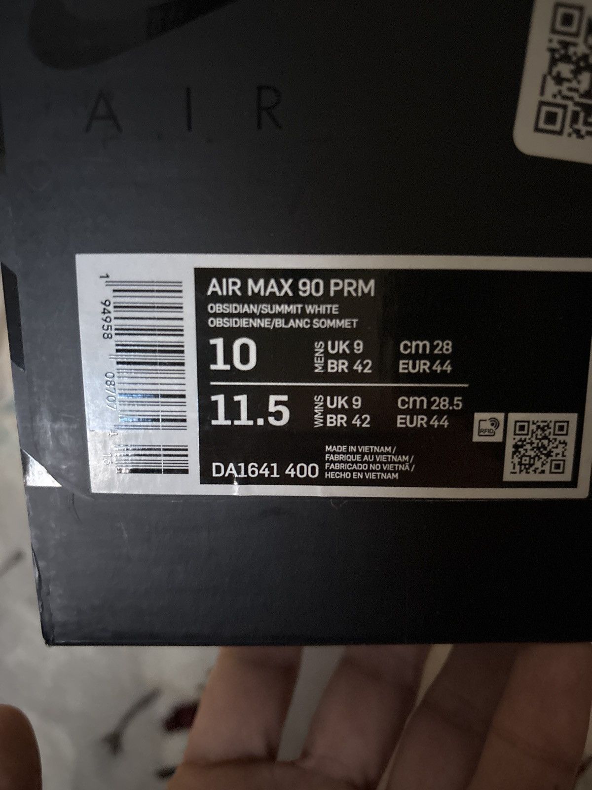 Nike Nike Air Max 90 Premium Obsidian 2021 Size US 10 / EU 43 - 7 Thumbnail