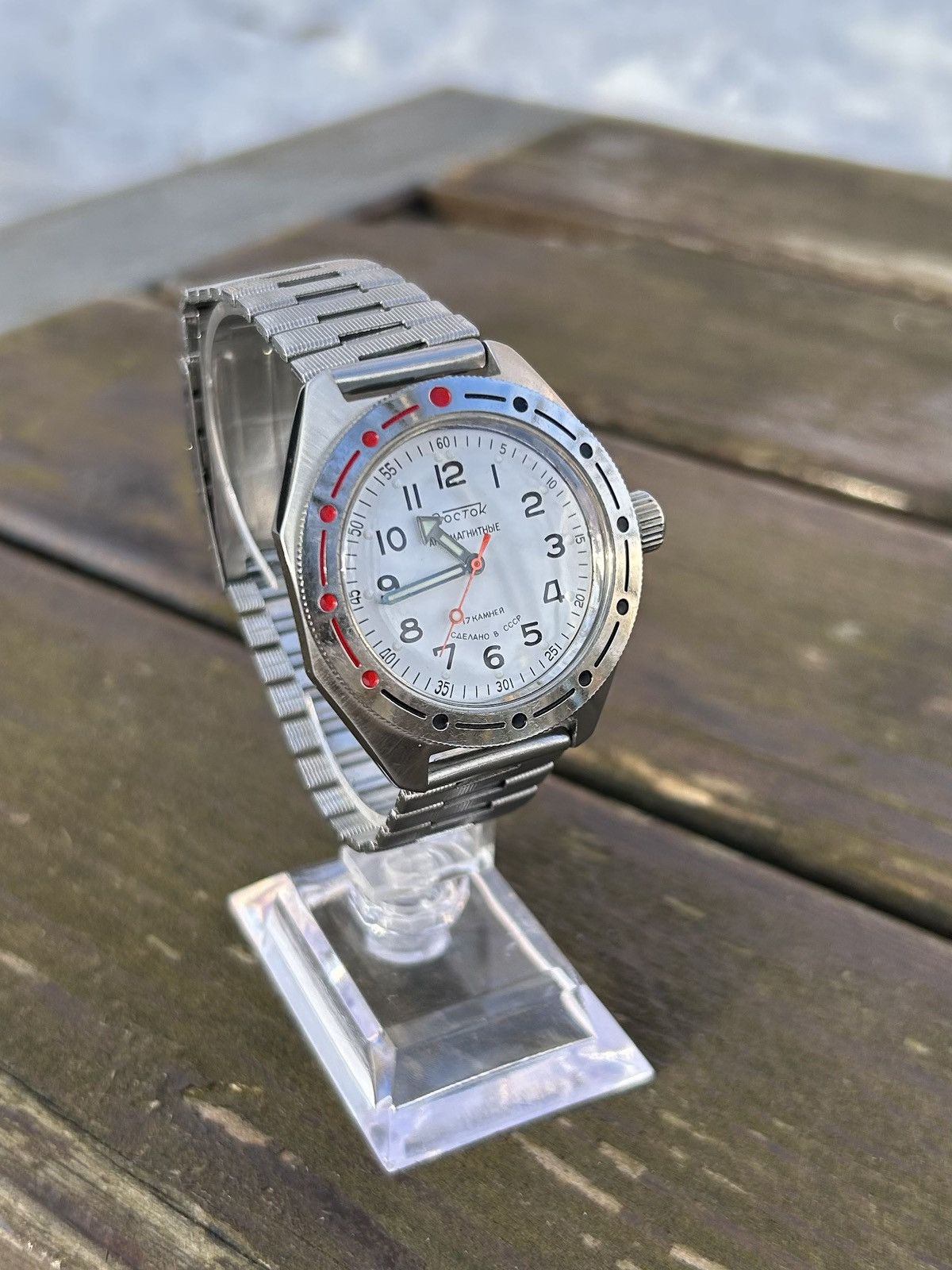 Vintage Vintage Watch Soviet USSR Mechanical Wostok Hand Winding Size ONE SIZE - 13 Thumbnail