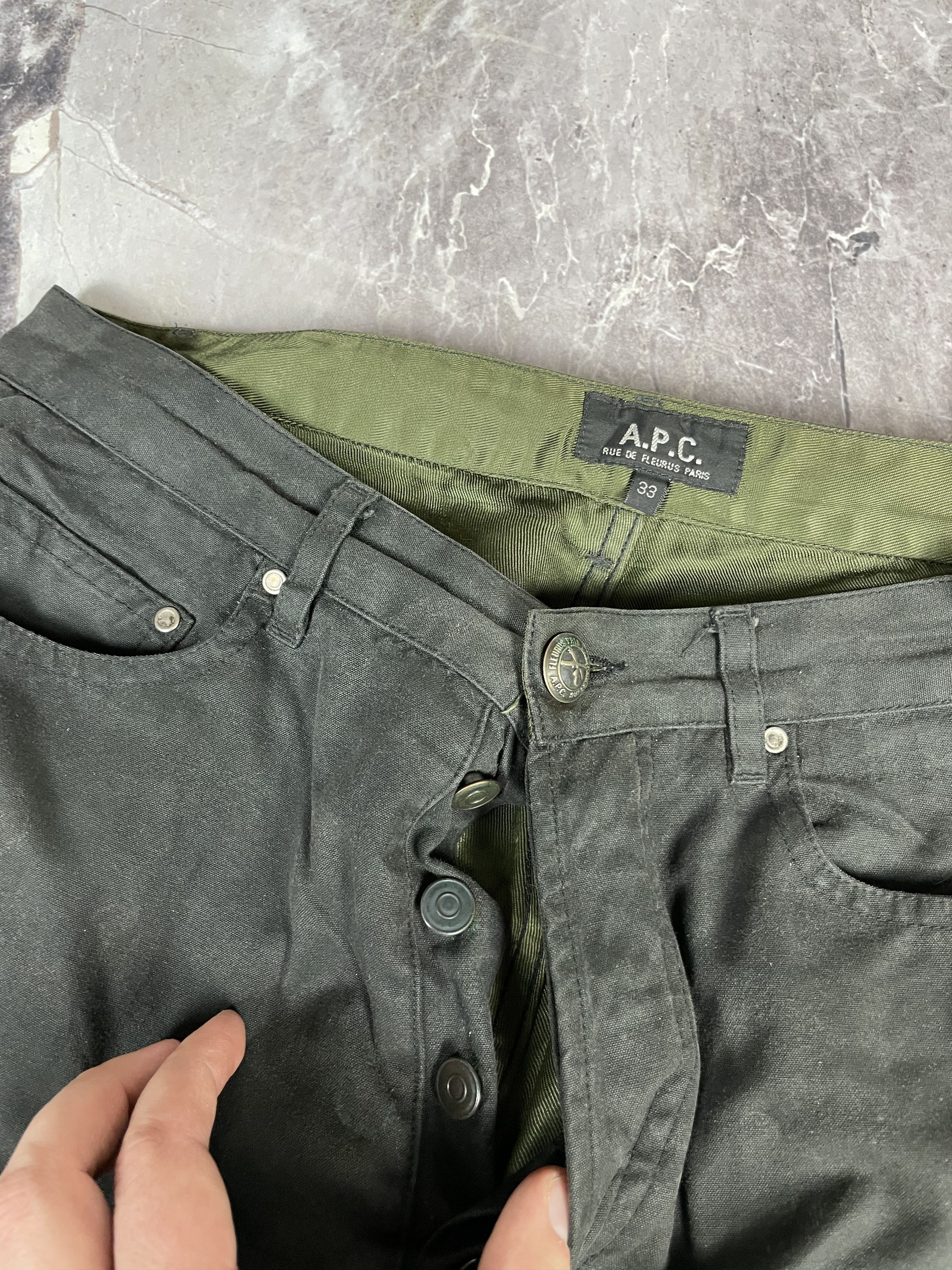 A.P.C. APC Khakis Wax Casual Pants Size US 33 - 8 Thumbnail