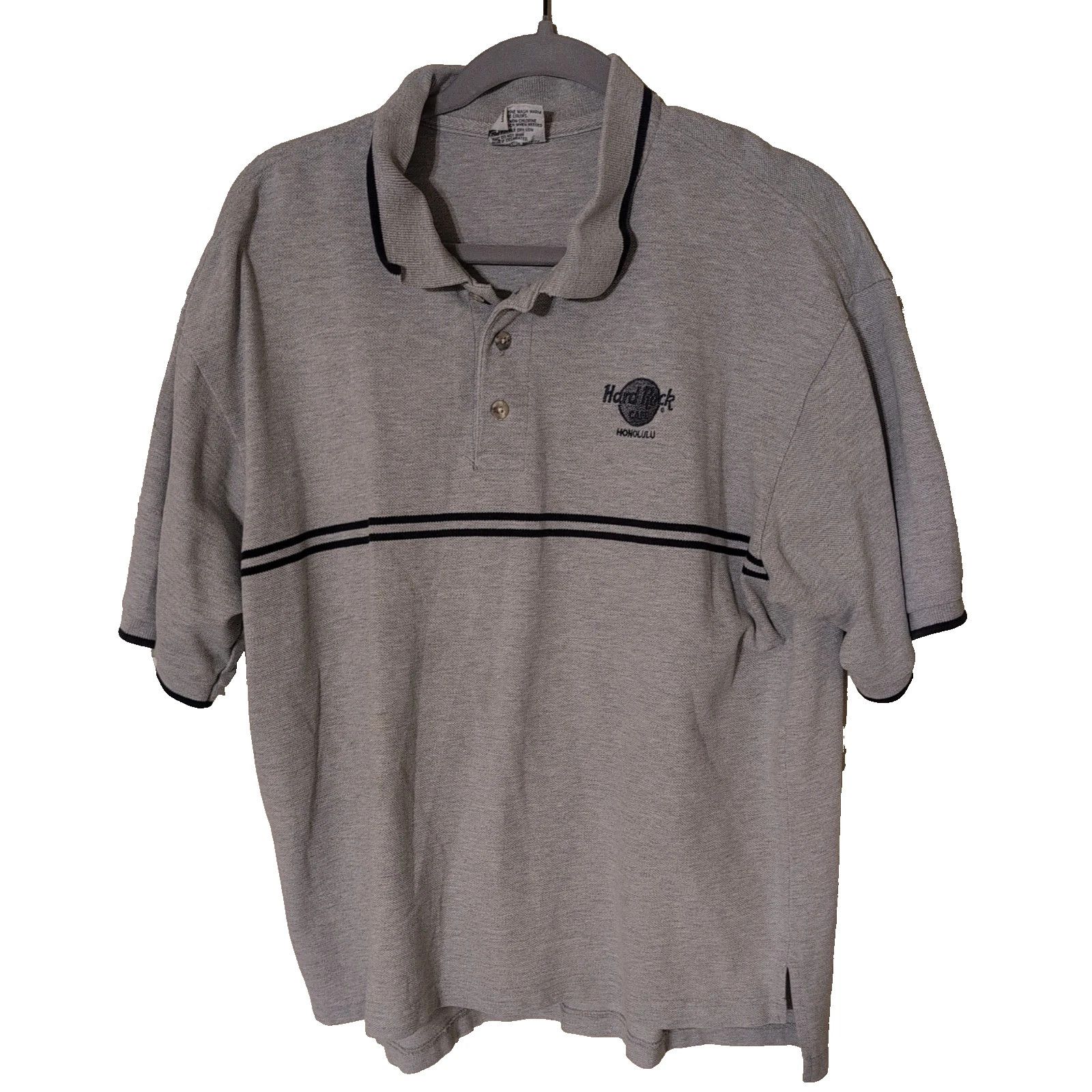 Hard Rock Cafe Hard Rock Cafe Shirt Mens L Gray Short Sleeve Polo Honolulu Size US L / EU 52-54 / 3 - 1 Thumbnail