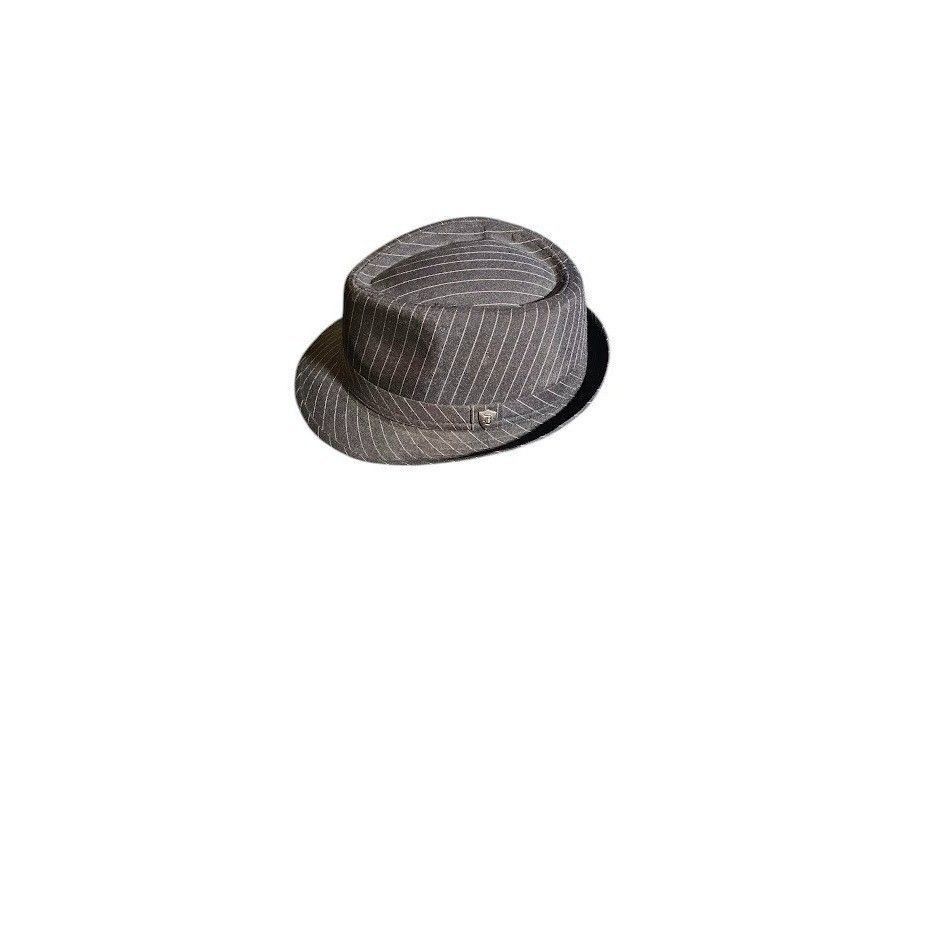 Other DPC 1921 Mens Grey Pinstripe Fedora Hat/ Vintage Style Size ONE SIZE - 4 Thumbnail