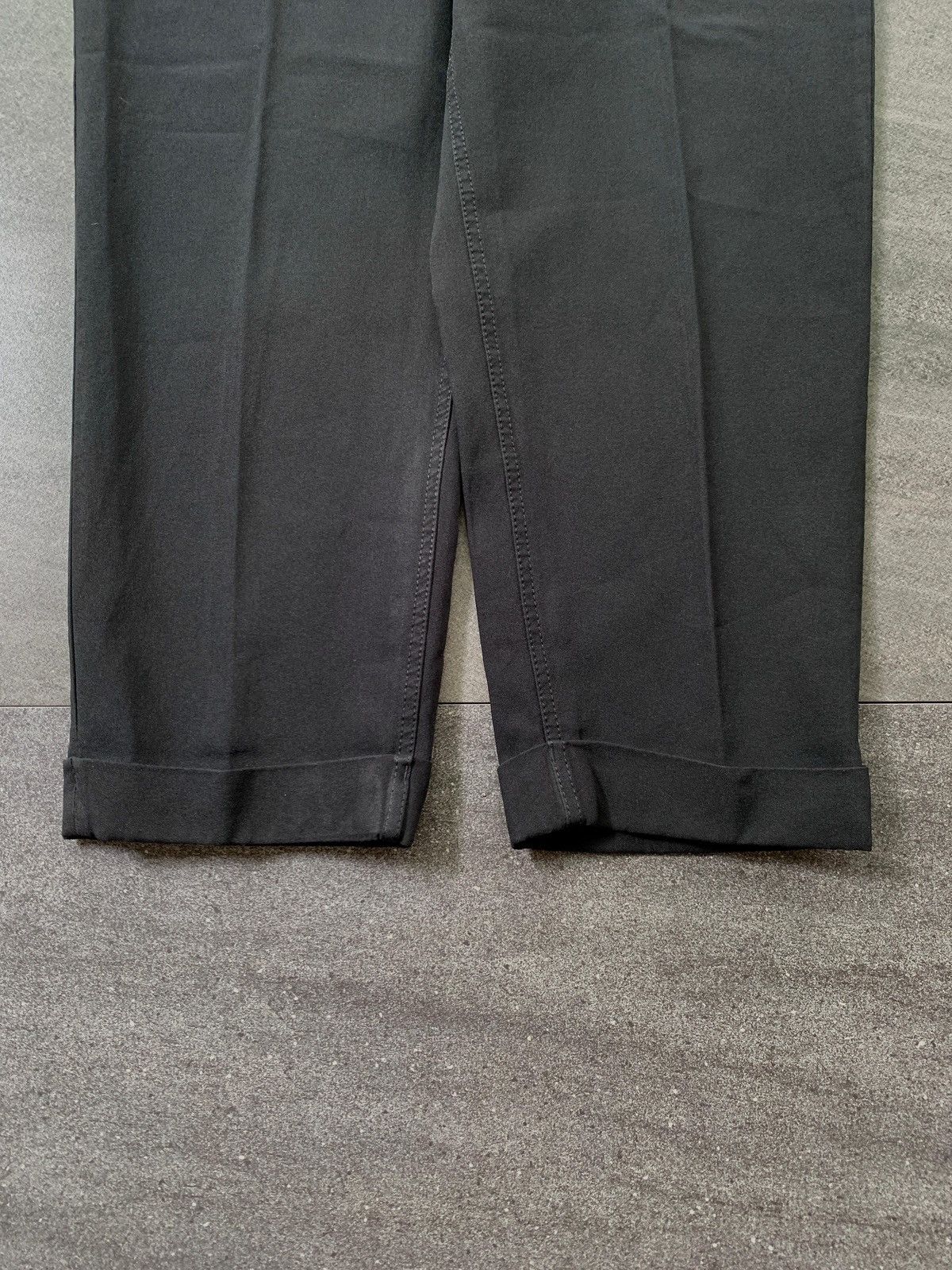 Comme des Garcons Black FREE TAX! CDG Black Cuffed Cropped Trousers Size US 31 - 4 Thumbnail