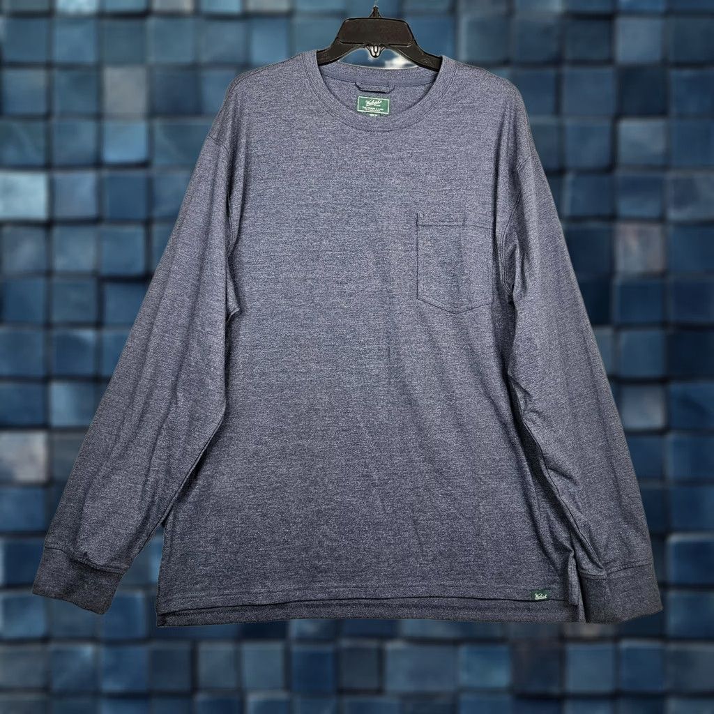 Vintage Woolrich The Green Label Collection Men's Blue Long Sleeve Pocket Tee Sz L Shirt Regular Mens Crew Neck Pocket Tee Blue Woolrich Shirt L Mens Size US L / EU 52-54 / 3 - 1 Thumbnail