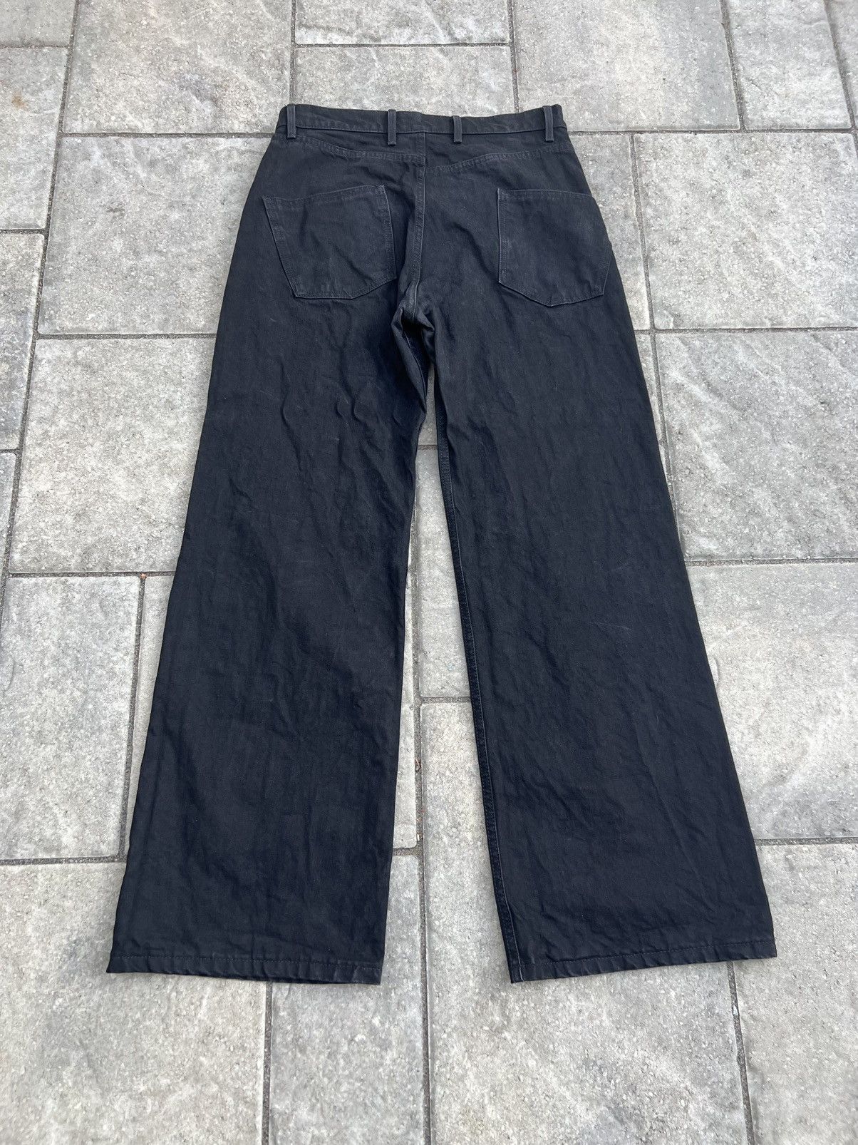 Somar × Staatsballett × Unsound Rags Nicholasaguas Raw Wide Leg Jovo Jeans v2 Size US 33 - 2 Thumbnail
