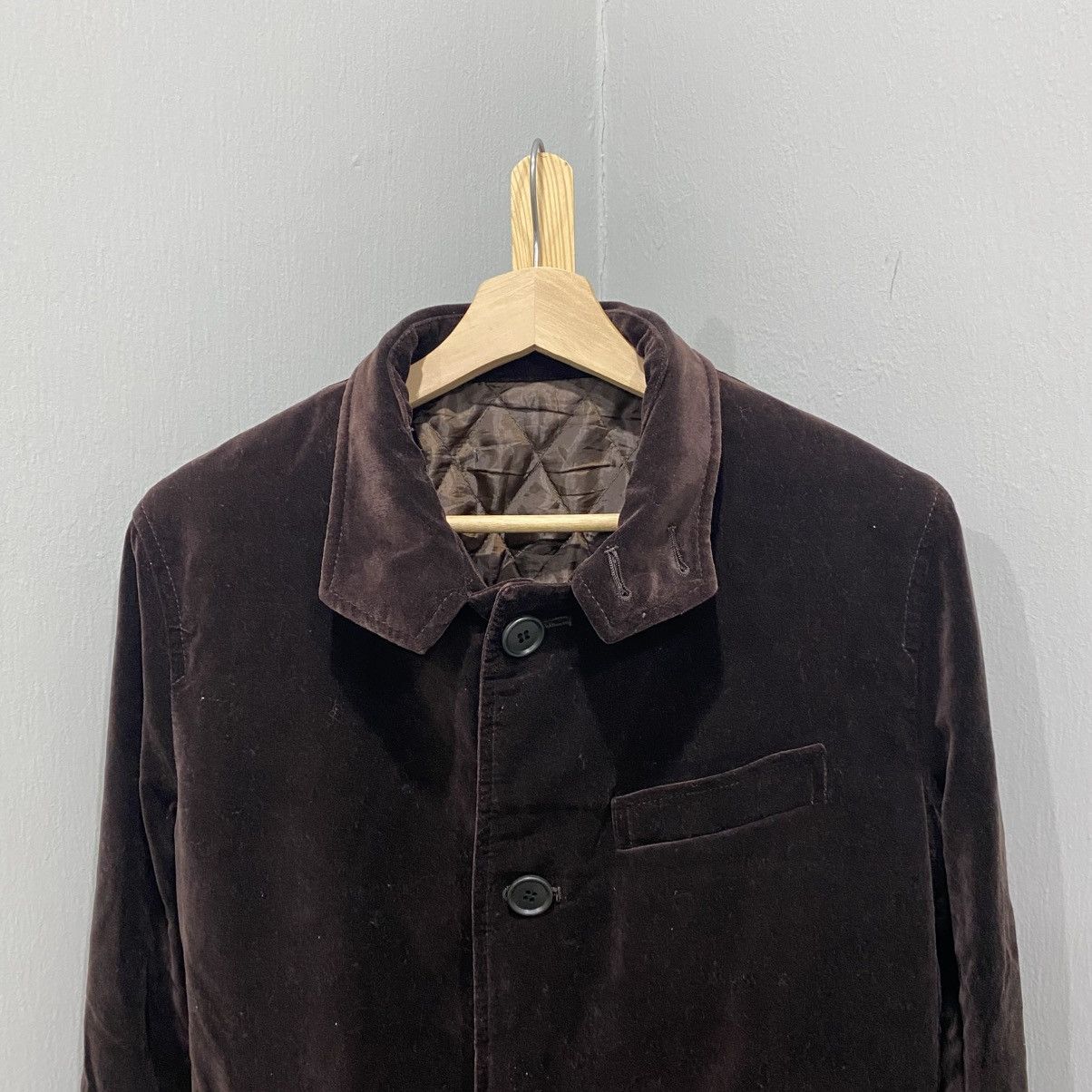 PPFM PPFM Japanese Brand Vintage Multi Belted Velvet Trench Coat Size US M / EU 48-50 / 2 - 5 Thumbnail