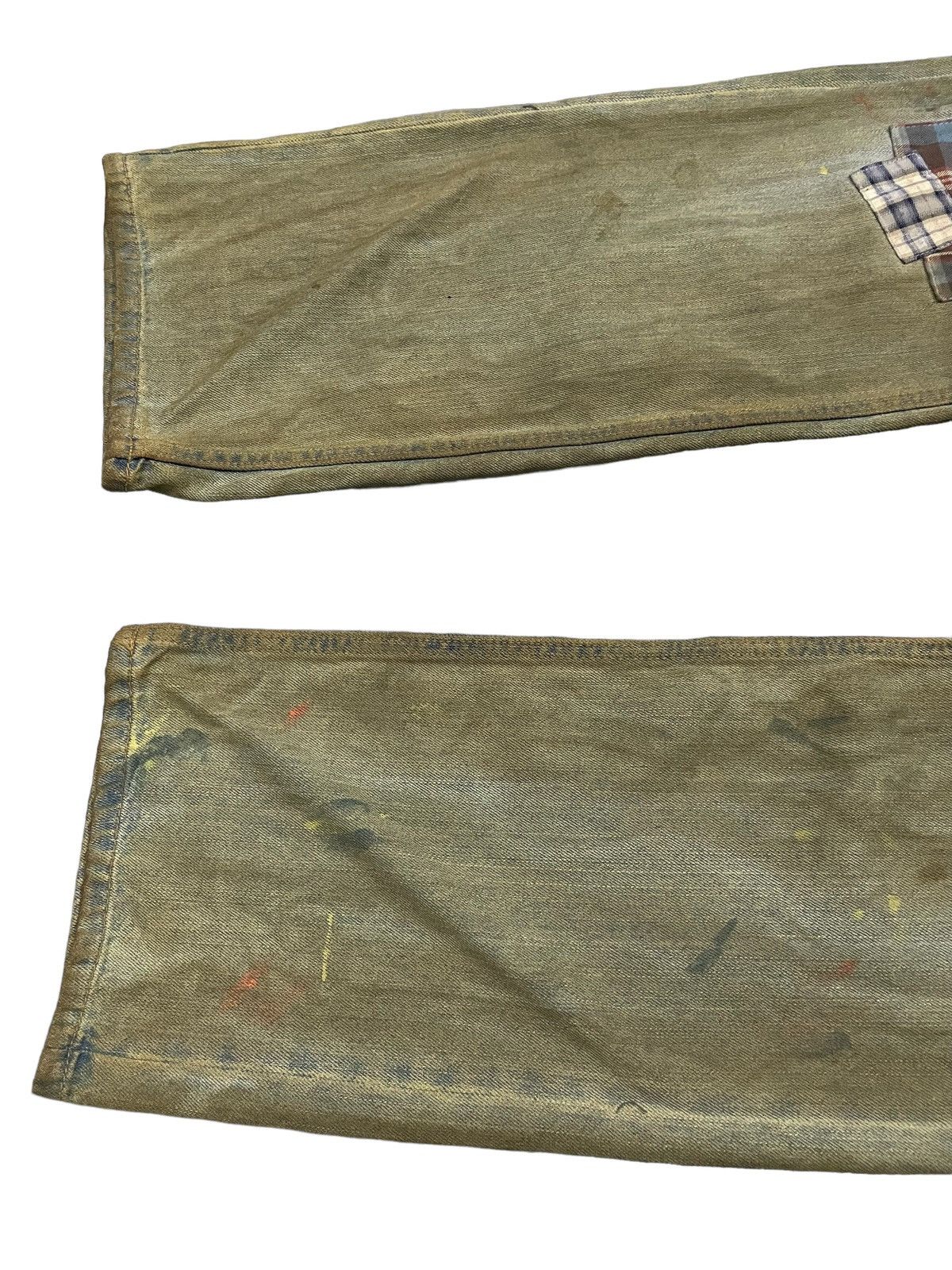 Japanese Brand × Junya Watanabe Junya Watanabe Style Patch Work Mud Wash Trompel’oiel Jeans Size US 30 / EU 46 - 10 Thumbnail
