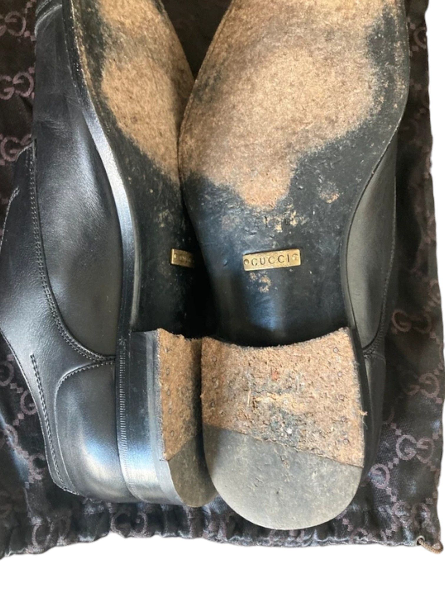 Gucci Gucci Black Leather Single Monk Strap Shoes Size US 11 / EU 44 - 3 Thumbnail
