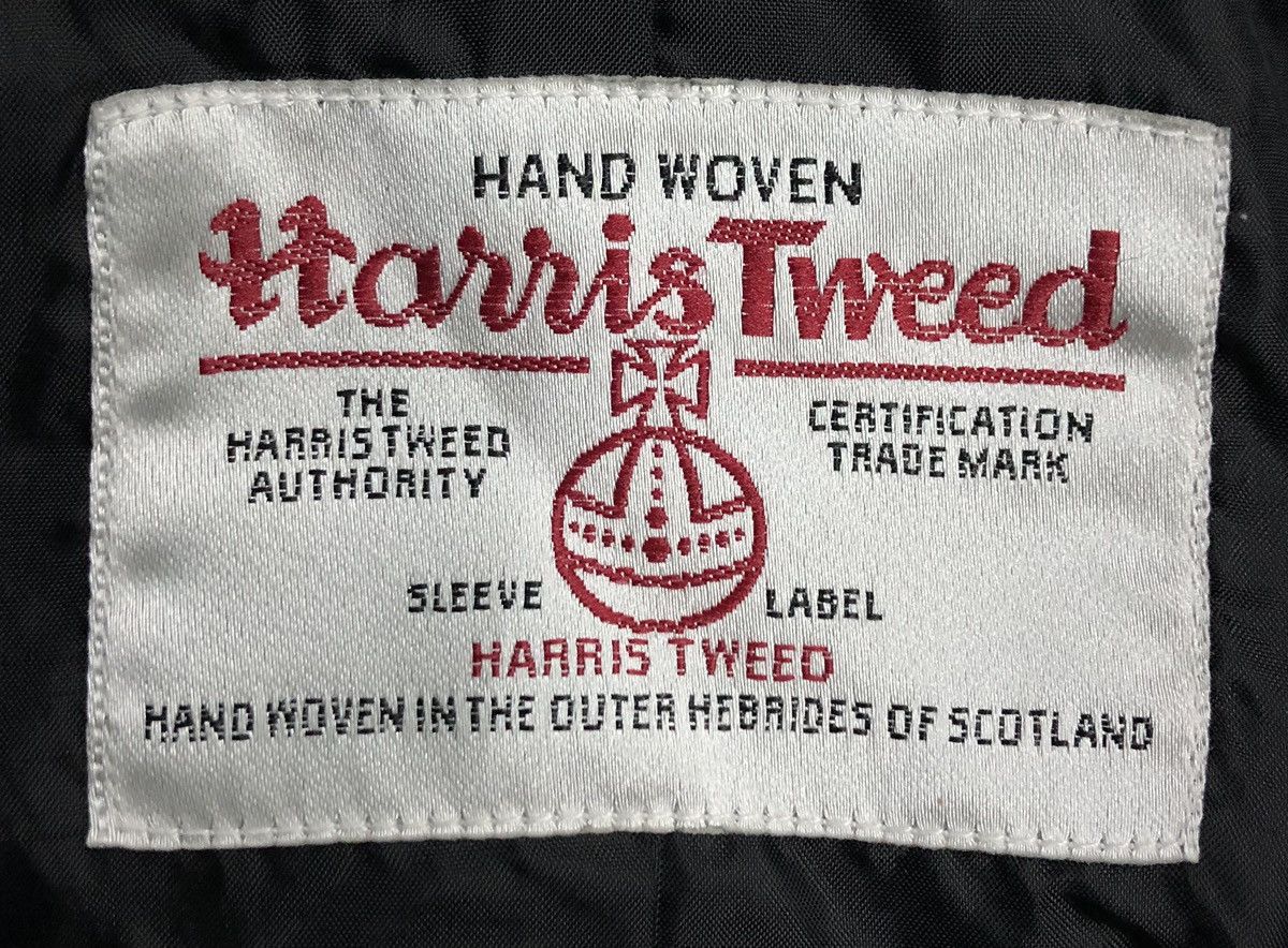 Harris Tweed Vintage Hand Hoven Harris Tweed Wool Coat Size L / US 10 / IT 46 - 9 Thumbnail