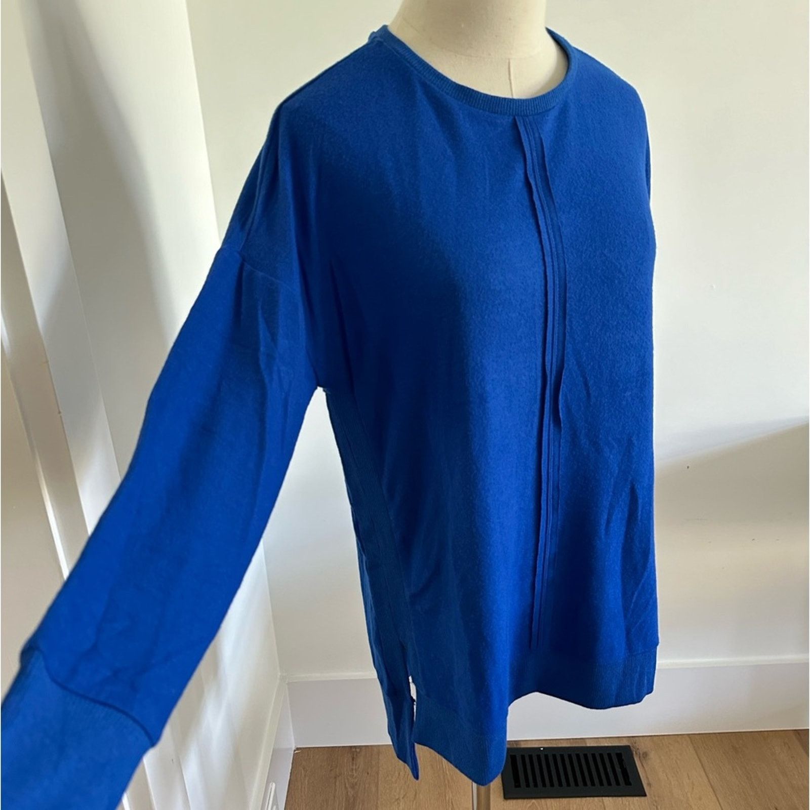 Nordstrom NWOT - Gibson Soft Sweater with rib knit detail - small blue Size S / US 4 / IT 40 - 1 Thumbnail