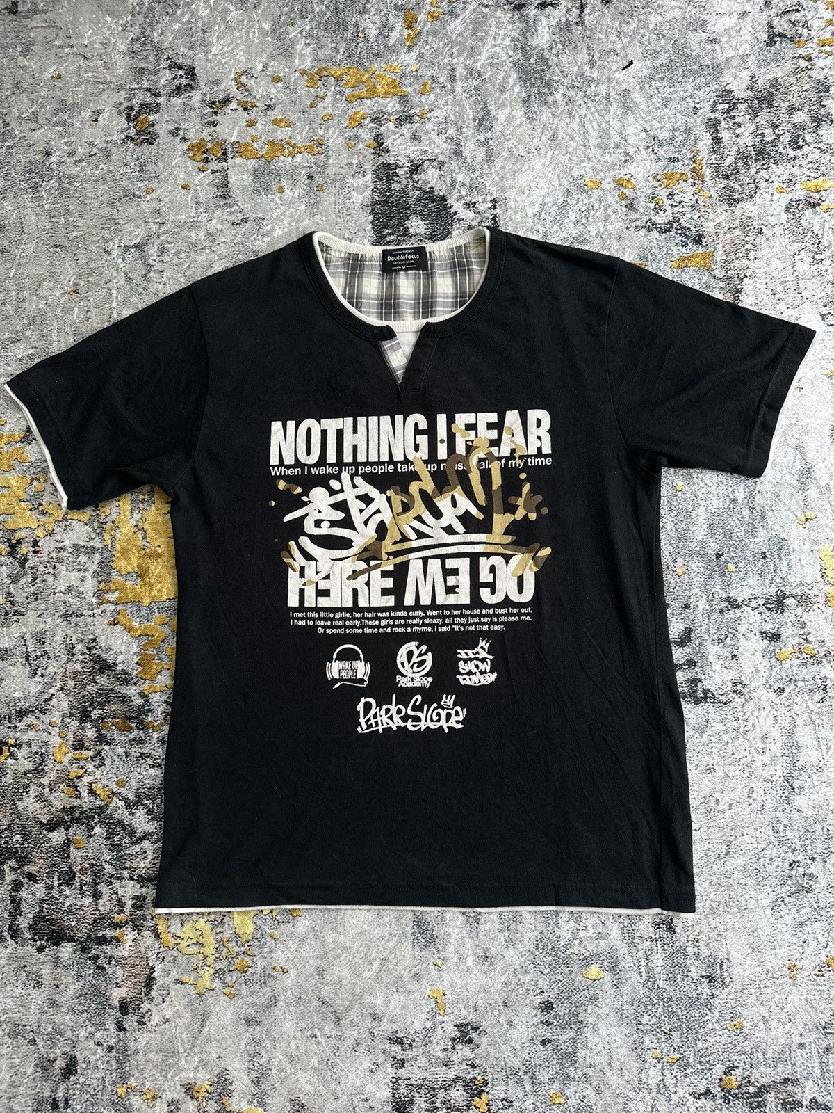 Beauty Beast DOUBLE LAYER NOTHING I FEAR CRAZY POEM LGB PUNK STYLE Size US M / EU 48-50 / 2 - 1 Thumbnail