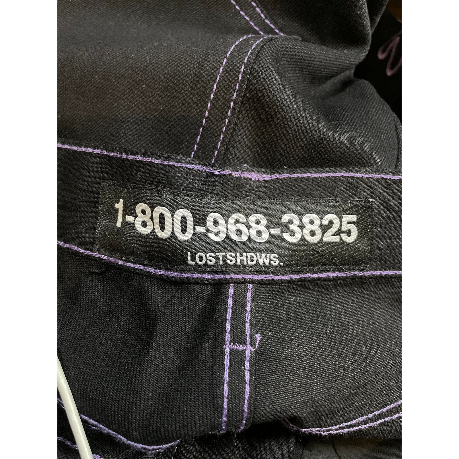 LOSTSHDWS LostSHDWS Purple Outline Black Jeans Size US 38 / EU 54 - 5 Thumbnail