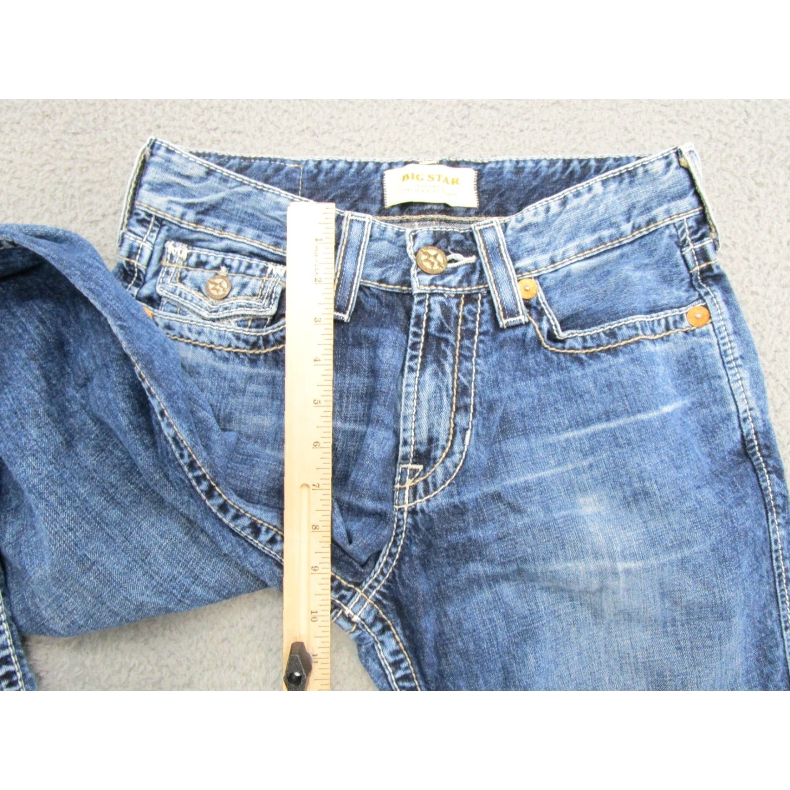 Vintage BIG STAR Jeans Mens 30 Relaxed Straight Inseam 29 Blue Stars 90s Theme Denim Set Regular Size 30 Mens Size US 30 / EU 46 - 7 Thumbnail
