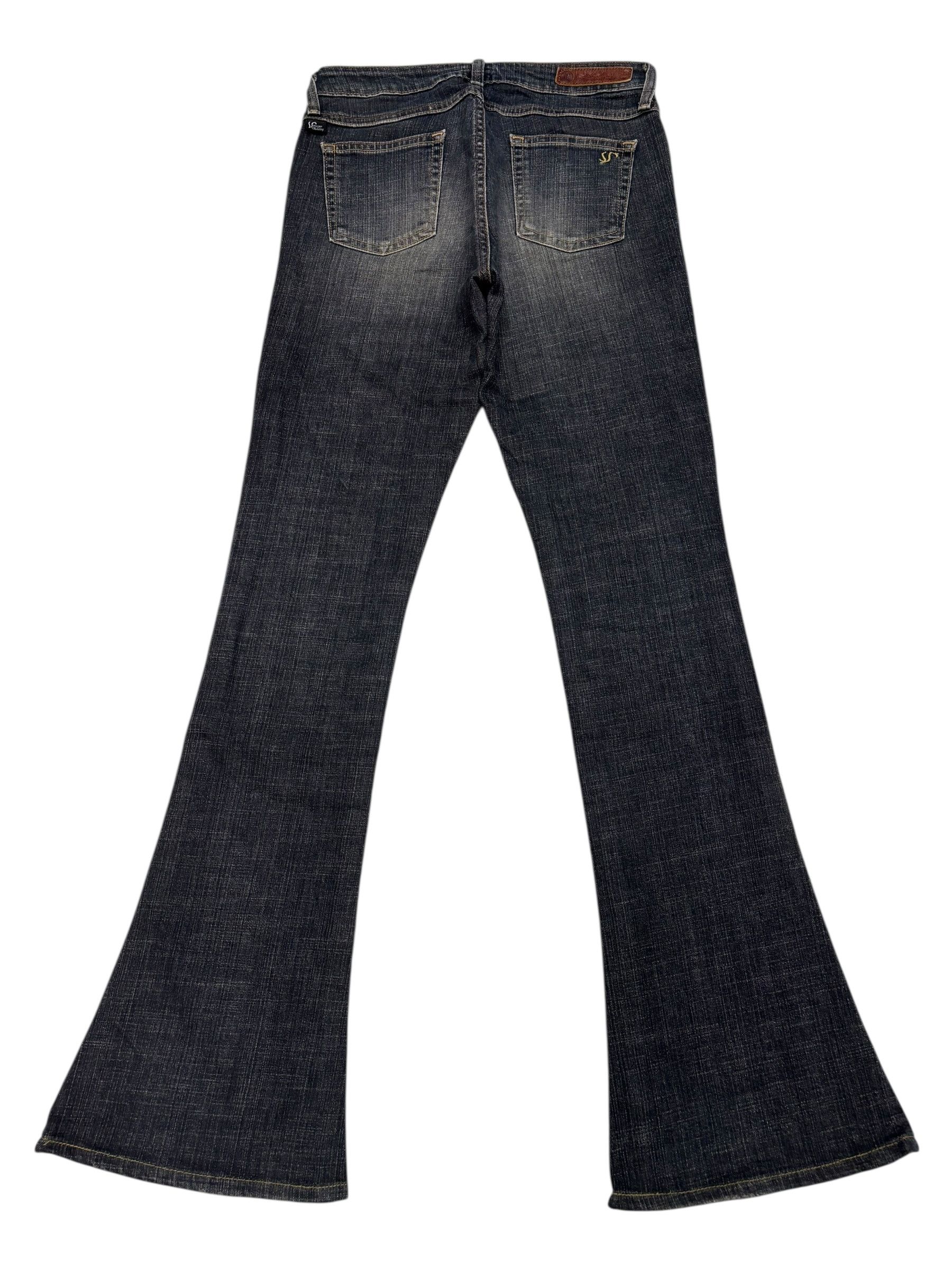 Edwin 💥 VIENUS JEANS EDWIN FLARED BOOTCUT DISTRESS DENIM JEANS Size 26" / US 2 / IT 38 - 2 Thumbnail