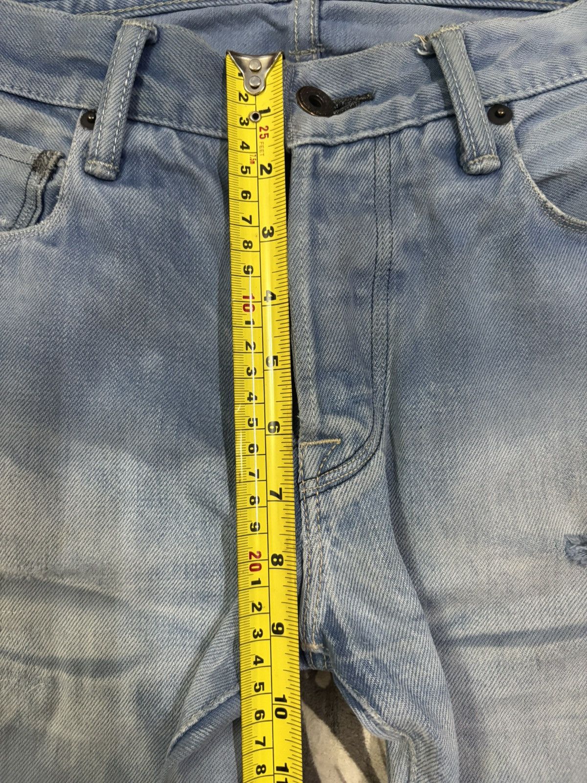 Hysteric Glamour Vintage Kuro Selvedge Acid Wash Distressed Grunge Jeans Size US 30 / EU 46 - 19 Thumbnail