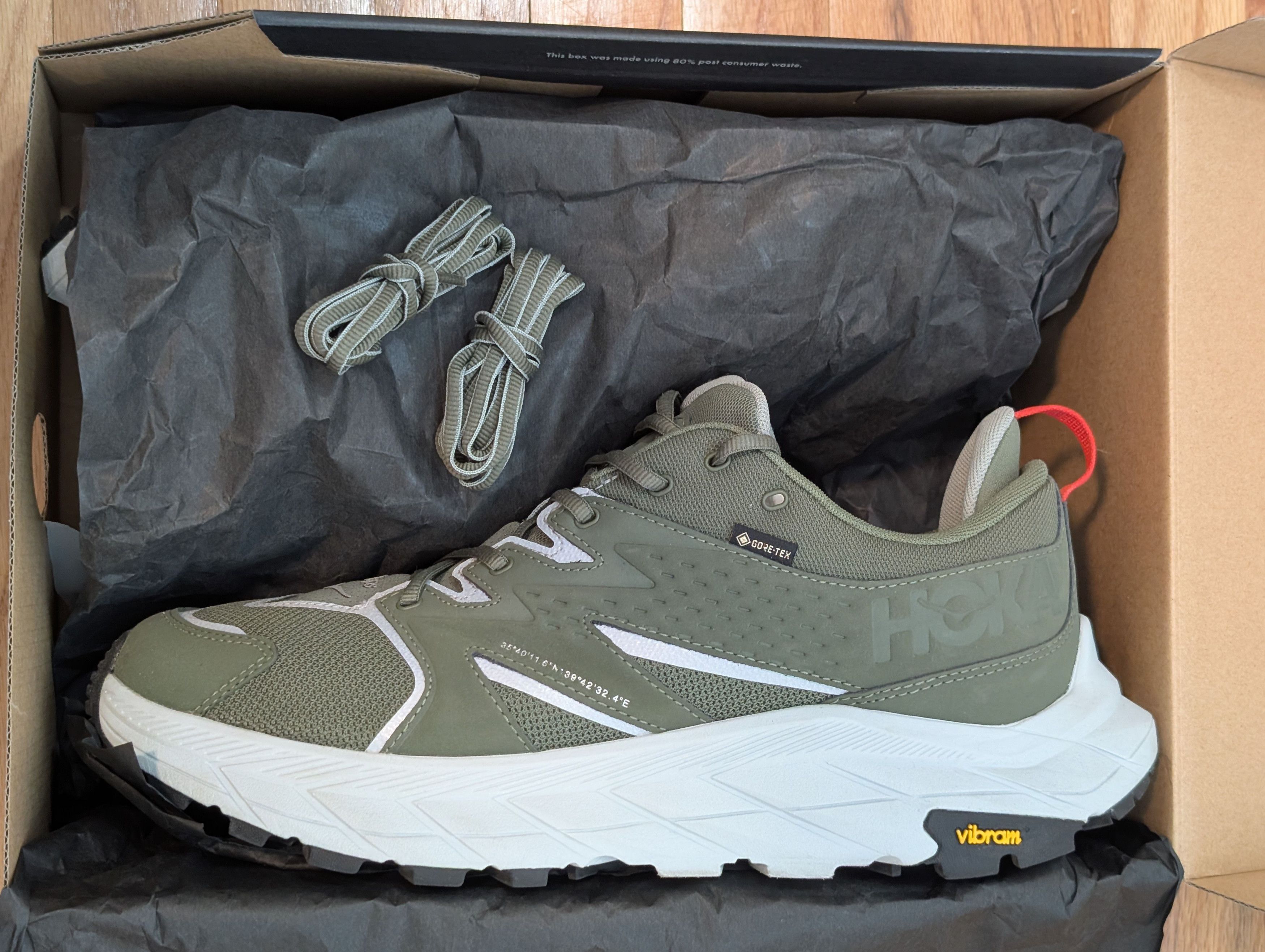 Hoka × Wtaps HOKA x WTAPS Anacapa Low GTX US12 Like New Size US 12 / EU 45 - 19 Thumbnail