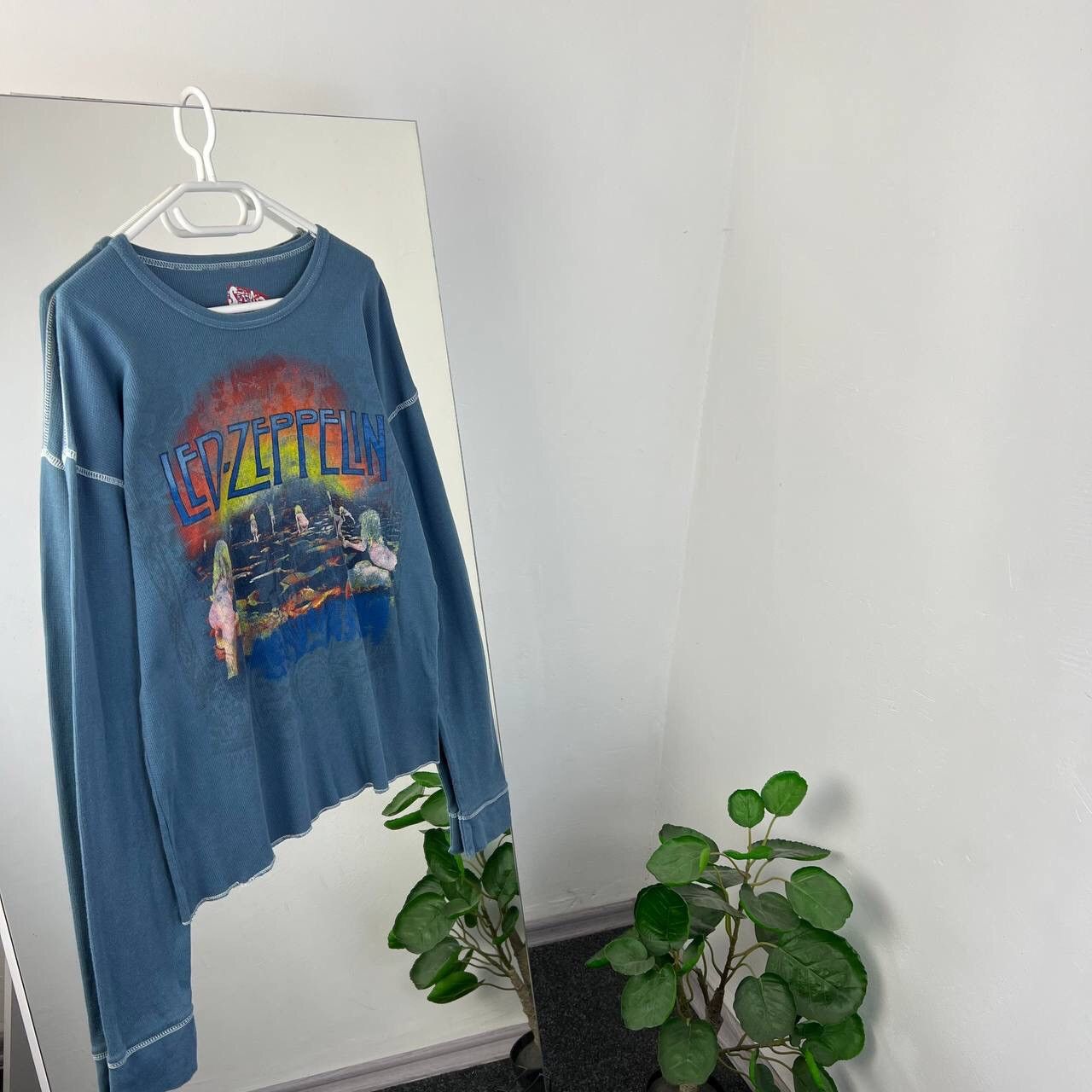 Band Tees Crazy Rare 90s Led Zeppelin Vintage Swan Song Rock Music Size US M / EU 48-50 / 2 - 2 Thumbnail