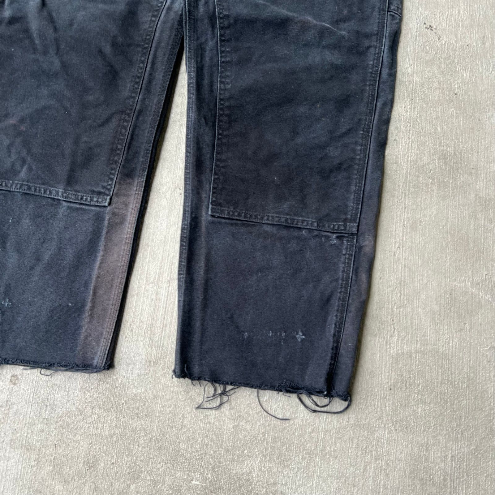Carhartt × Vintage Carhartt faded black double knee work wear carpenter pants Size US 34 / EU 50 - 4 Thumbnail