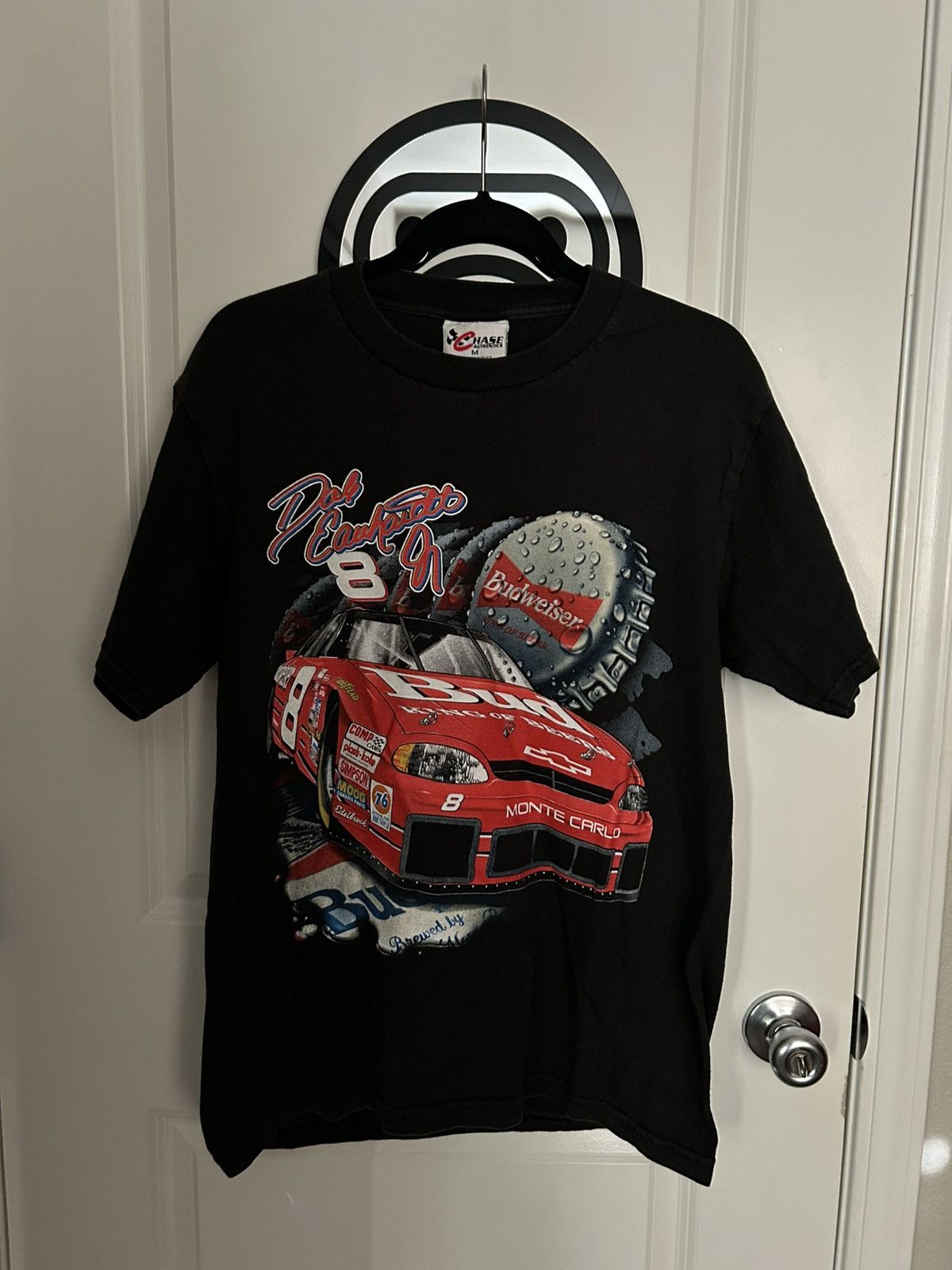 Chase Authentics Vintage Nascar Dale Earnhardt Jr Budweiser racing tee Size US M / EU 48-50 / 2 - 1 Thumbnail