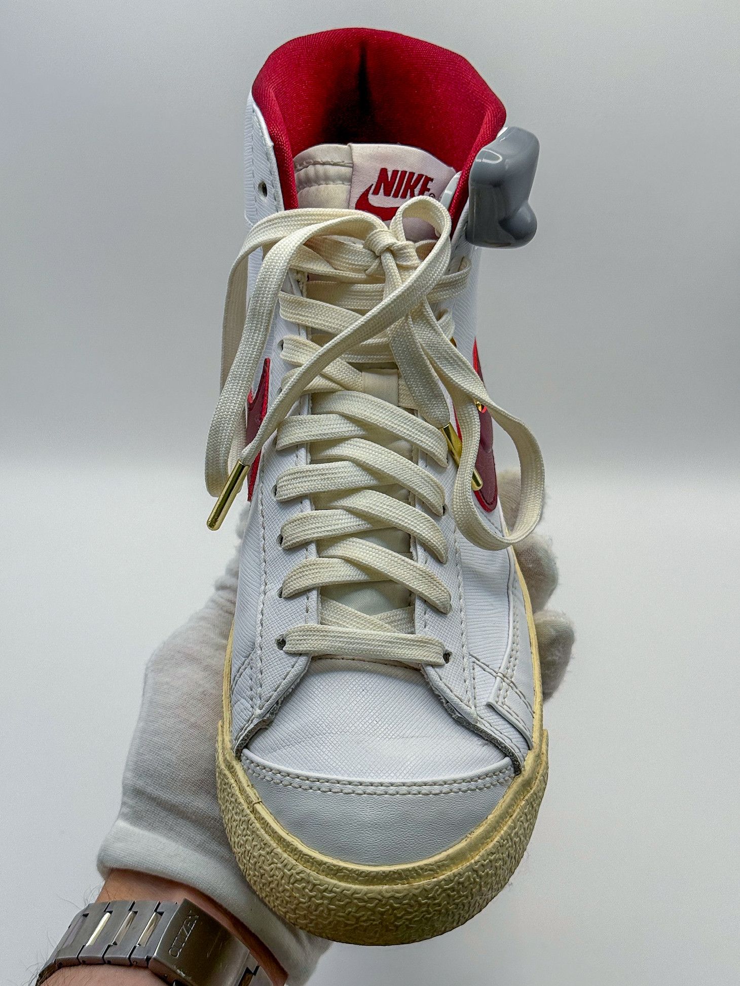 Nike Nike Blazer Mid 77 SE White Red Sneakers Size US 8 / IT 38 - 7 Thumbnail