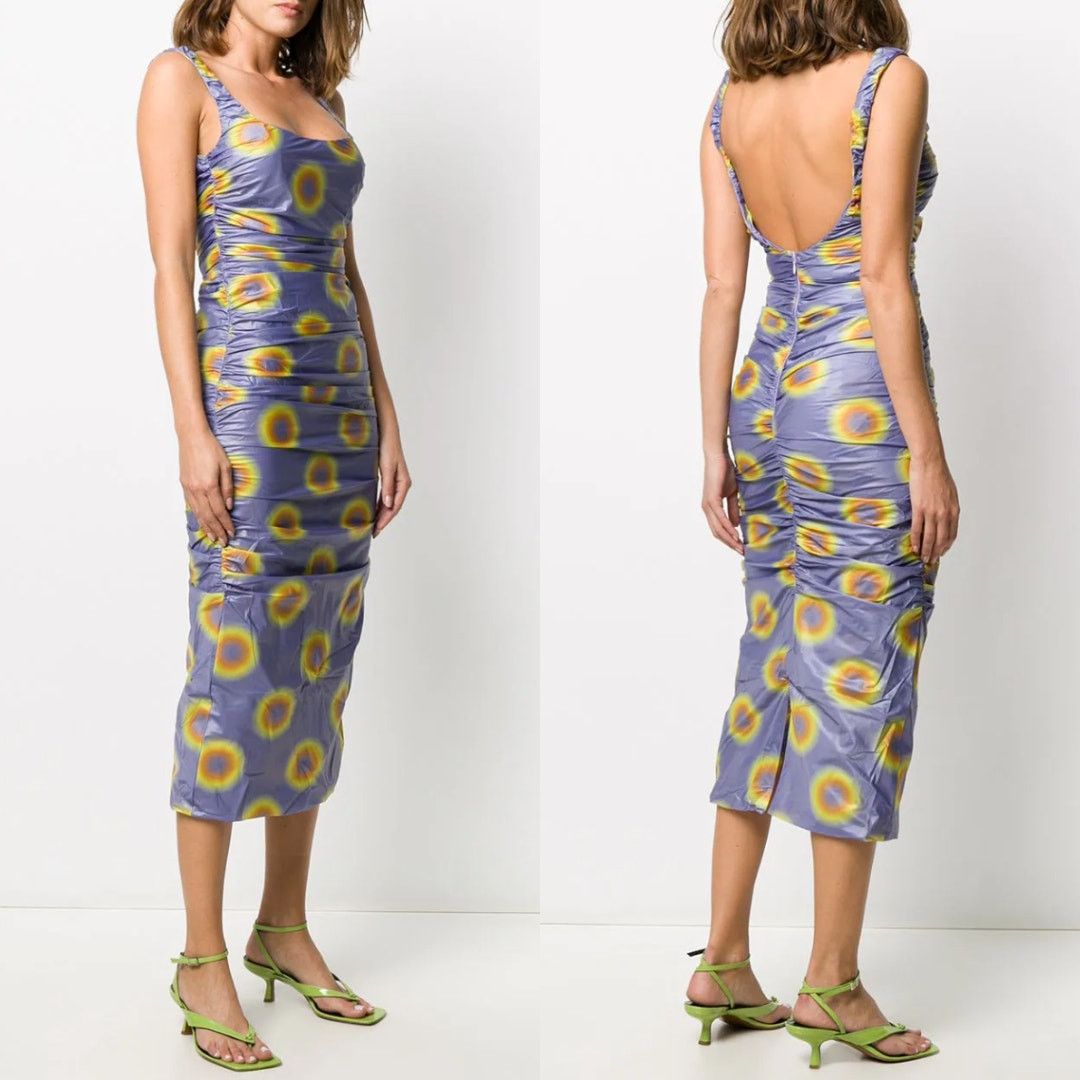 Maisie Wilen Maisie Wilen | Lady Purple Yellow Psychedelic Dot Dress M Size M / US 6-8 / IT 42-44 - 1 Thumbnail