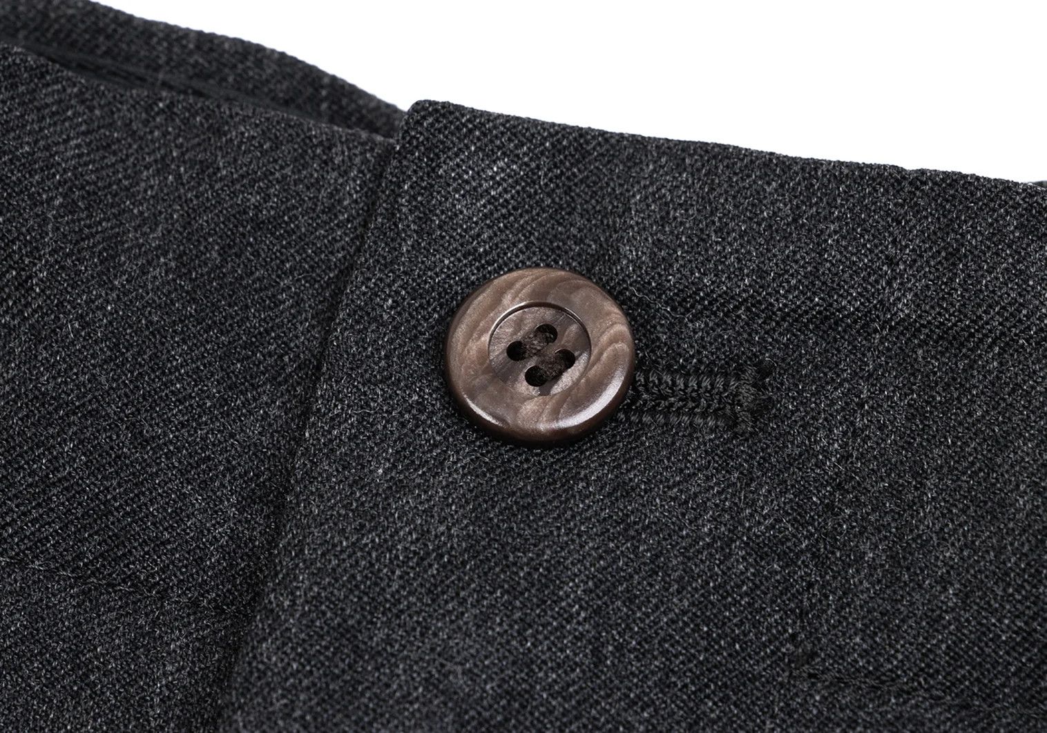 Jean Paul Gaultier Wool Tapered Trousers in Charcoal, Size 50 Size US 34 / EU 50 - 4 Thumbnail