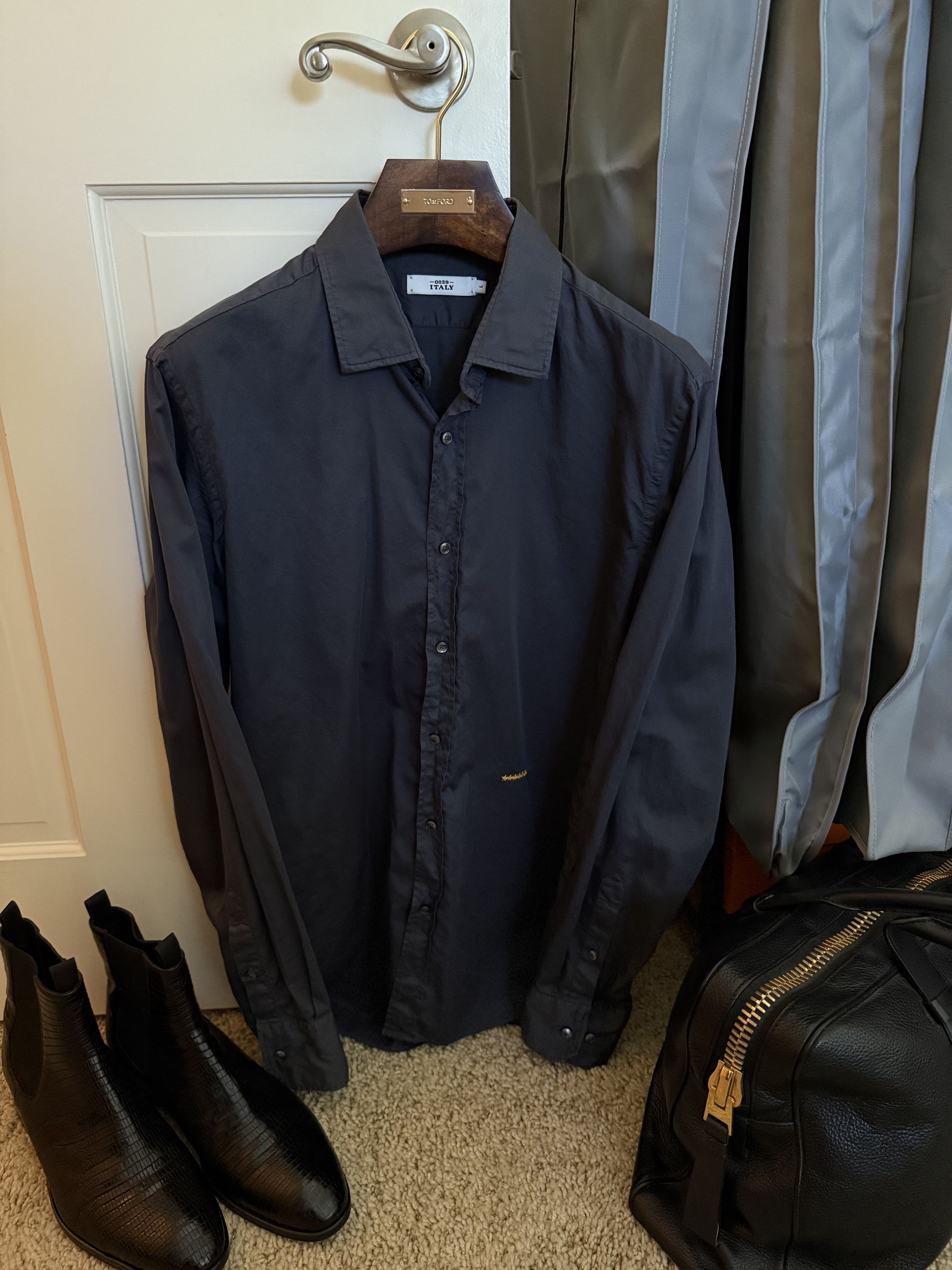 Other Best Dressed 0039 Italy Slate Shirt, Italian Tailoring Size US L / EU 52-54 / 3 - 11 Thumbnail